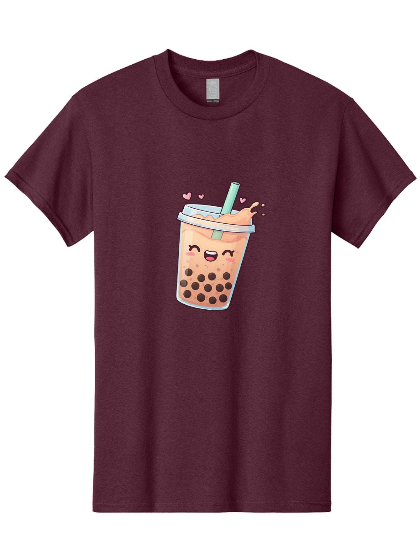 Bubble-Tea-16 Men'S Graphic Tee, 100% Cotton, Comfortable Casual Summer Wear, Machine Washable, Boba Tea, Bubble Tea, Kawaii Drink, Cute Cartoon Beverage, Tea With Boba, Smiling Milk Tea, Adorable Drink, Tea Lover, Boba Love, Refreshing Drink Bac696 12