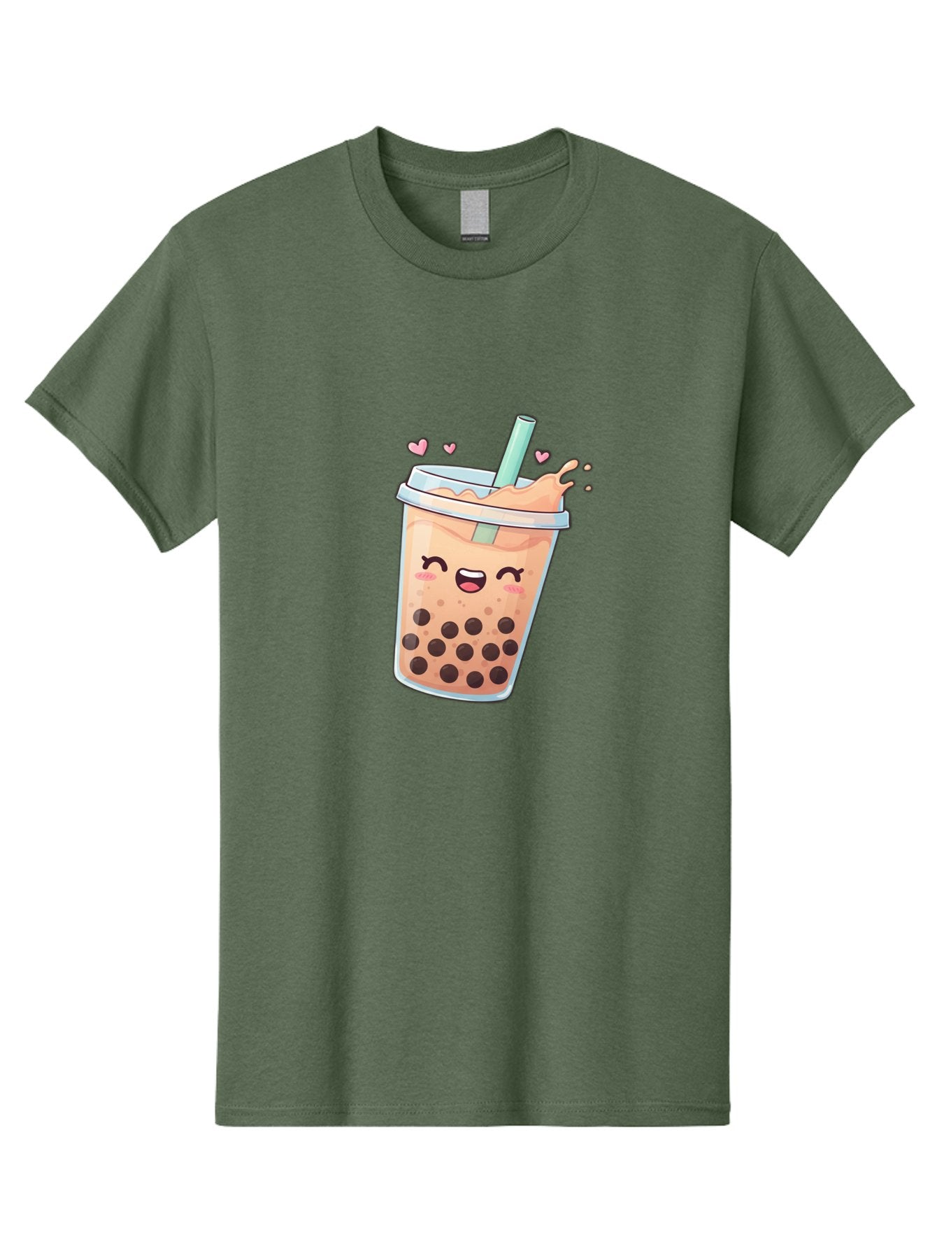 Bubble-Tea-16 Men'S Graphic Tee, 100% Cotton, Comfortable Casual Summer Wear, Machine Washable, Boba Tea, Bubble Tea, Kawaii Drink, Cute Cartoon Beverage, Tea With Boba, Smiling Milk Tea, Adorable Drink, Tea Lover, Boba Love, Refreshing Drink Bac696 6