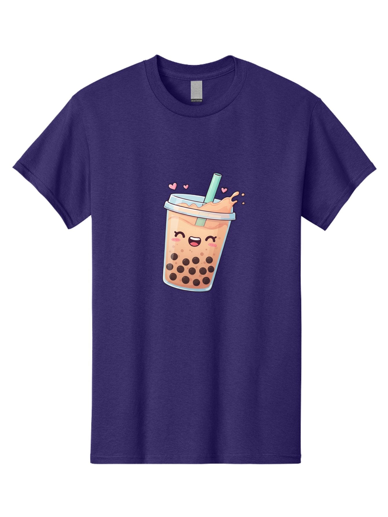 Bubble-Tea-16 Men'S Graphic Tee, 100% Cotton, Comfortable Casual Summer Wear, Machine Washable, Boba Tea, Bubble Tea, Kawaii Drink, Cute Cartoon Beverage, Tea With Boba, Smiling Milk Tea, Adorable Drink, Tea Lover, Boba Love, Refreshing Drink Bac696 7