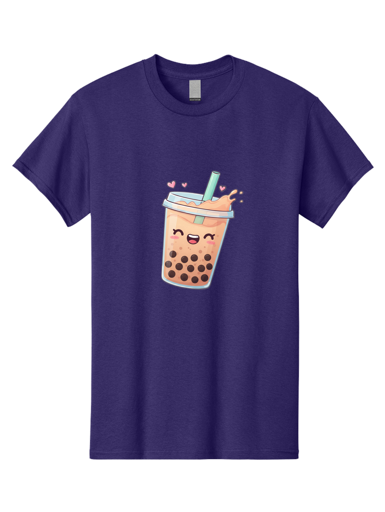 Bubble-Tea-16 Men'S Graphic Tee, 100% Cotton, Comfortable Casual Summer Wear, Machine Washable, Boba Tea, Bubble Tea, Kawaii Drink, Cute Cartoon Beverage, Tea With Boba, Smiling Milk Tea, Adorable Drink, Tea Lover, Boba Love, Refreshing Drink Bac696 13
