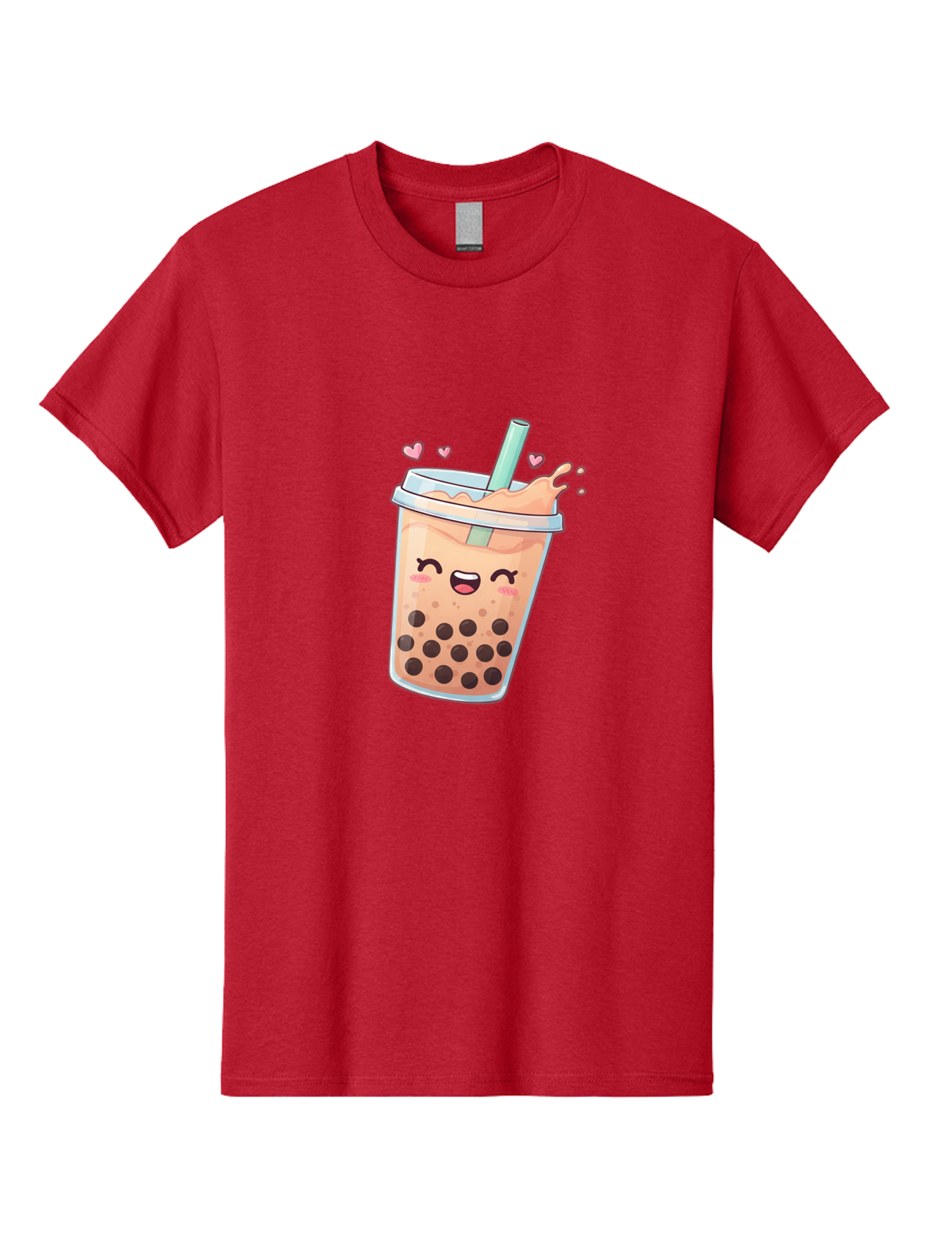 Bubble-Tea-16 Men'S Graphic Tee, 100% Cotton, Comfortable Casual Summer Wear, Machine Washable, Boba Tea, Bubble Tea, Kawaii Drink, Cute Cartoon Beverage, Tea With Boba, Smiling Milk Tea, Adorable Drink, Tea Lover, Boba Love, Refreshing Drink Bac696 12