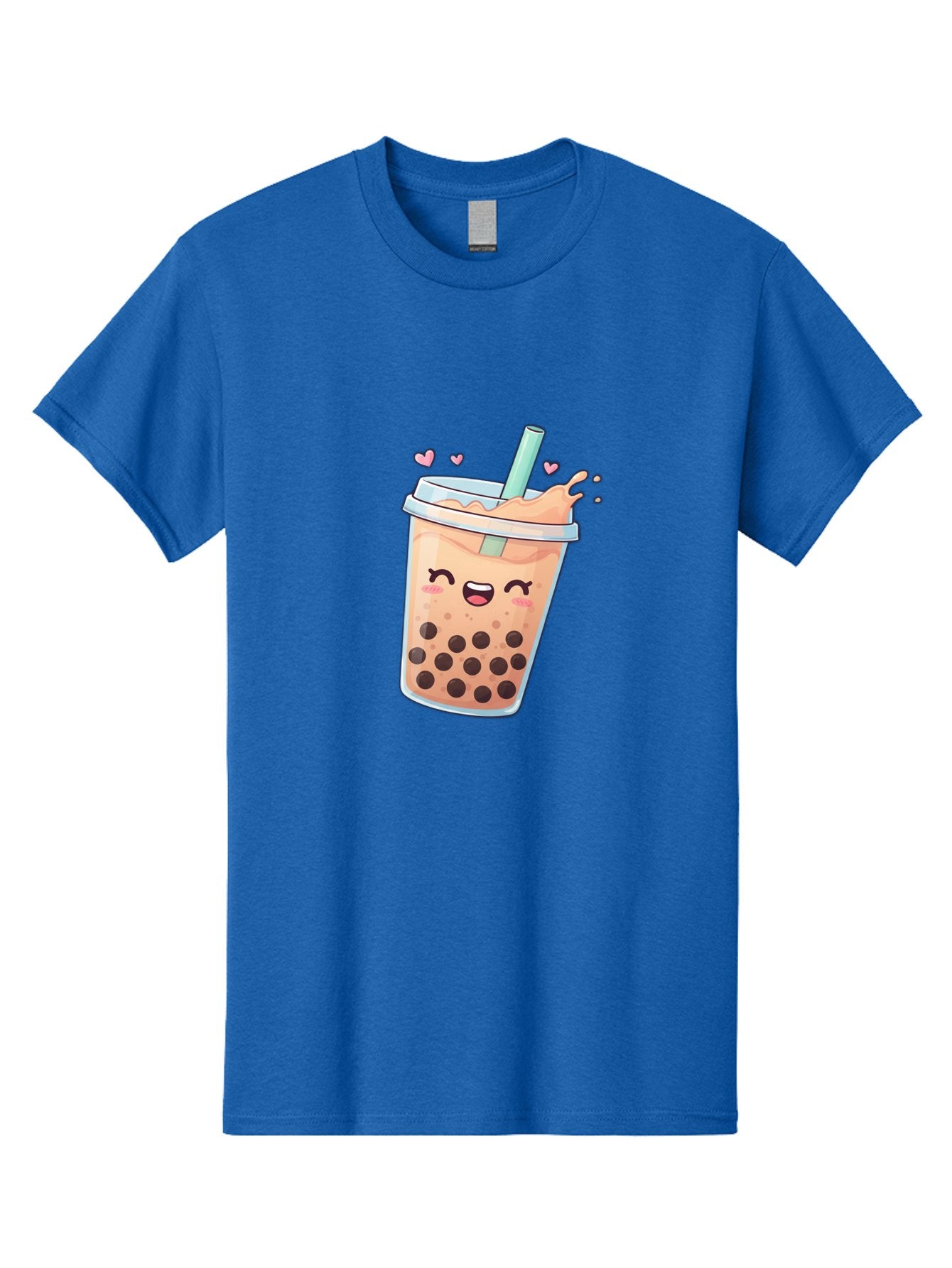 Bubble-Tea-16 Men'S Graphic Tee, 100% Cotton, Comfortable Casual Summer Wear, Machine Washable, Boba Tea, Bubble Tea, Kawaii Drink, Cute Cartoon Beverage, Tea With Boba, Smiling Milk Tea, Adorable Drink, Tea Lover, Boba Love, Refreshing Drink Bac696 15