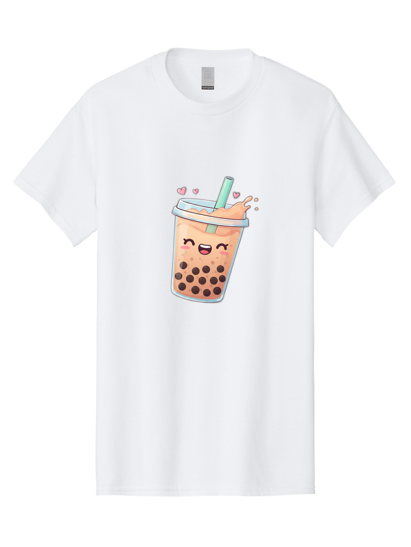 Bubble-Tea-16 Men'S Graphic Tee, 100% Cotton, Comfortable Casual Summer Wear, Machine Washable, Boba Tea, Bubble Tea, Kawaii Drink, Cute Cartoon Beverage, Tea With Boba, Smiling Milk Tea, Adorable Drink, Tea Lover, Boba Love, Refreshing Drink Bac696 6