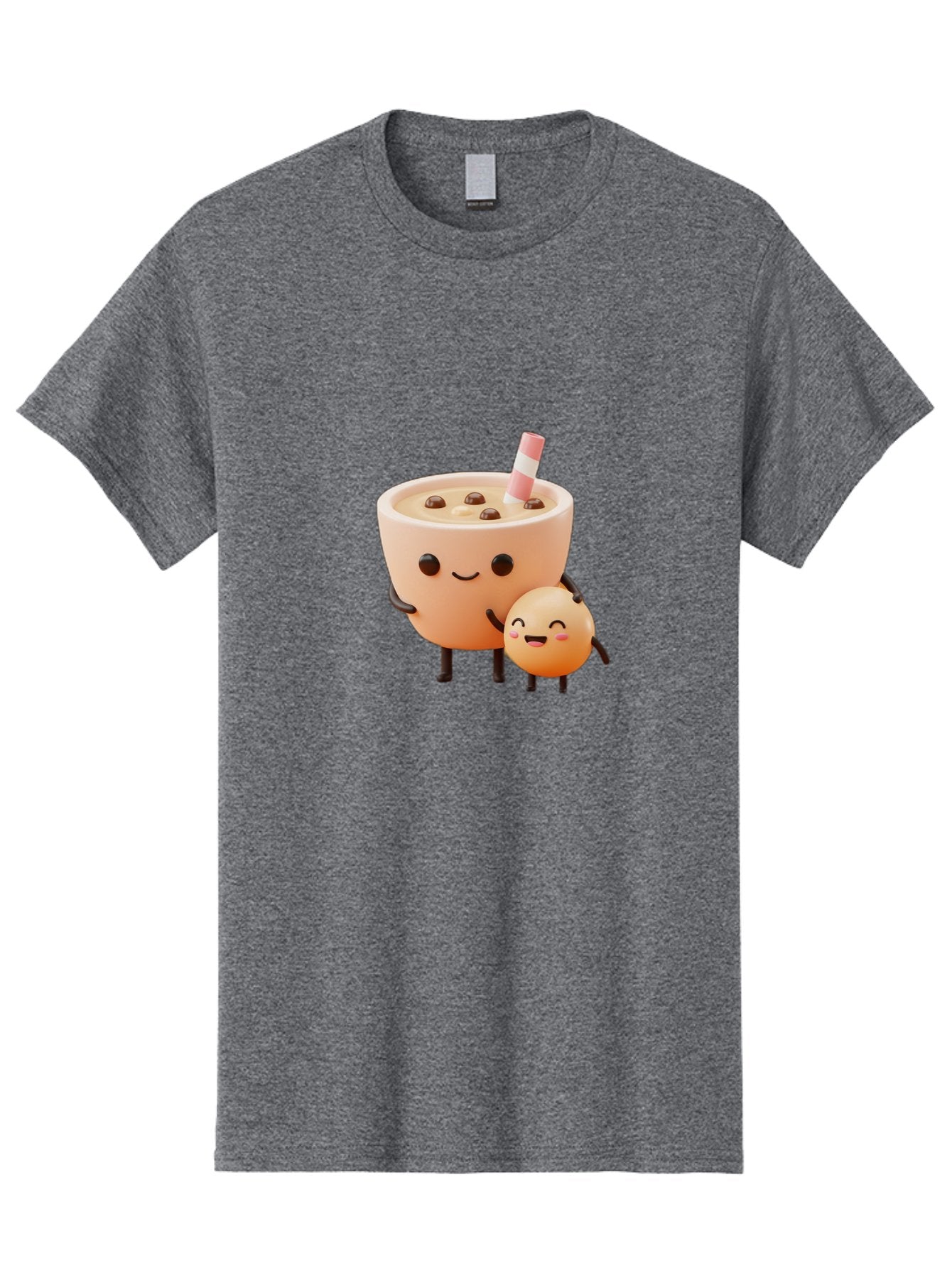 Bubble-Tea-18 Men'S Graphic Tee, 100% Cotton, Comfortable Casual Summer Wear, Machine Washable, Cartoon Boba Tea, Smiling Tea Cup, Boba Friends, Kawaii Characters, Milk Tea, Tapioca Pearls, Adorable Illustration, Funny Bubble Tea Bac698 14