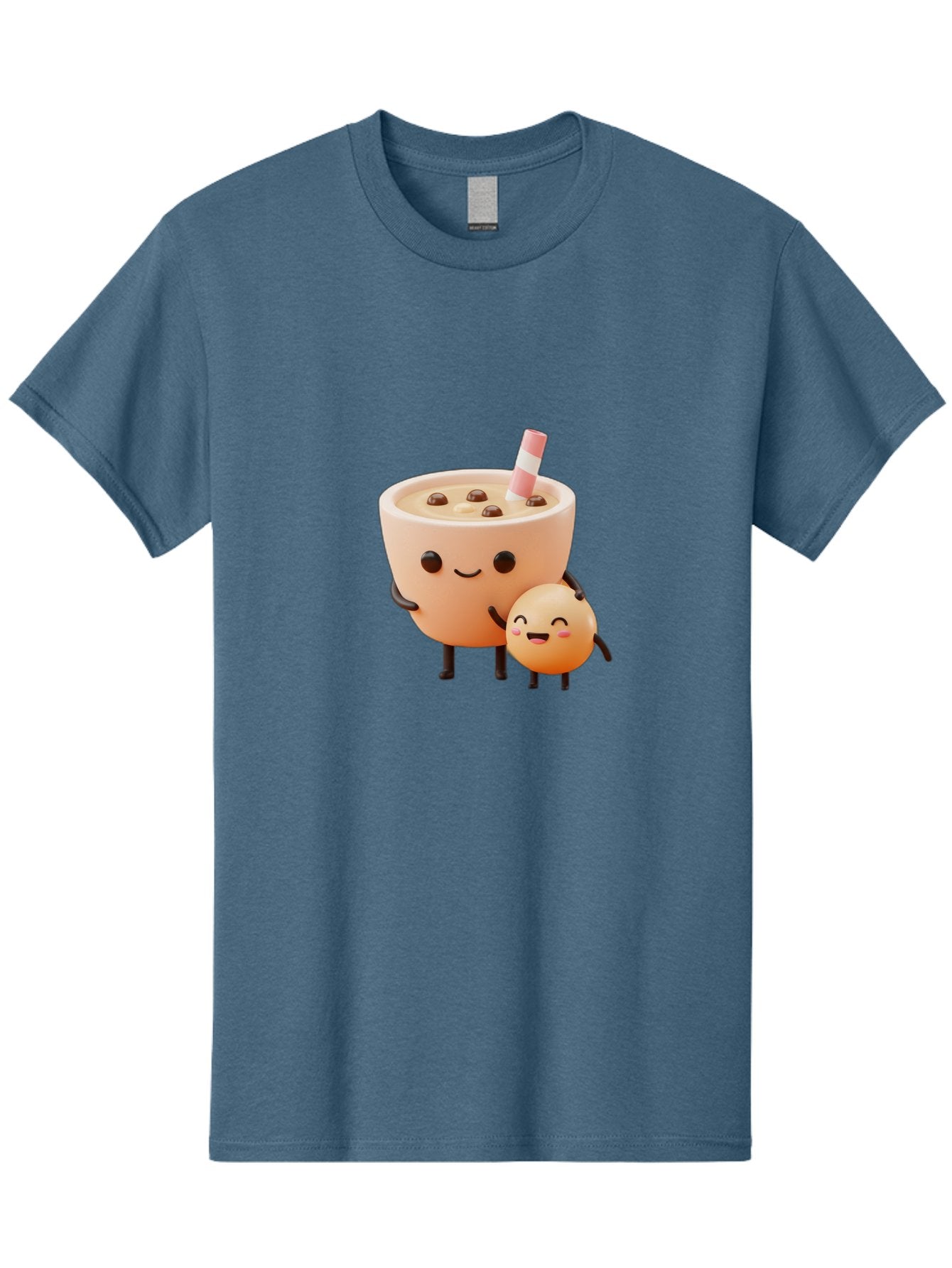 Bubble-Tea-18 Men'S Graphic Tee, 100% Cotton, Comfortable Casual Summer Wear, Machine Washable, Cartoon Boba Tea, Smiling Tea Cup, Boba Friends, Kawaii Characters, Milk Tea, Tapioca Pearls, Adorable Illustration, Funny Bubble Tea Bac698 6