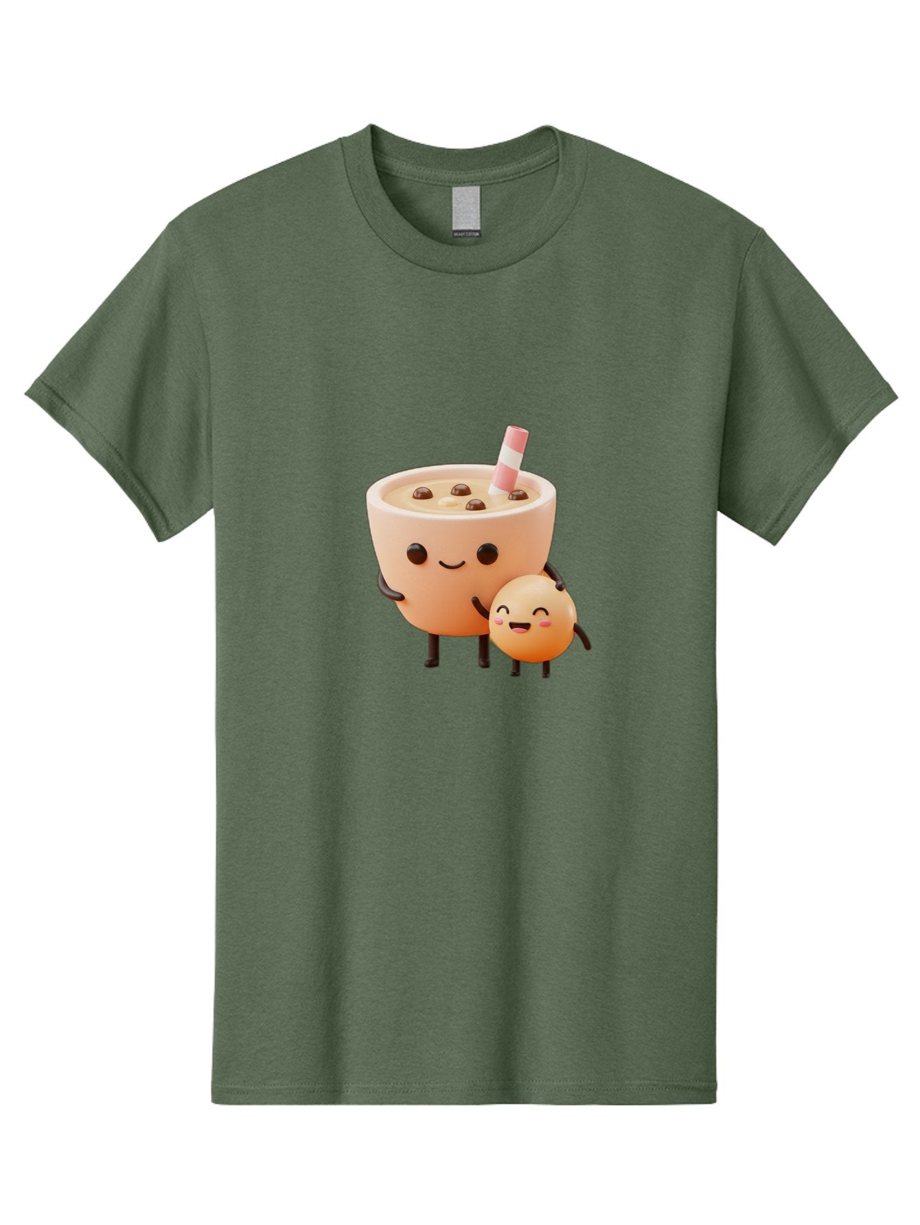 Bubble-Tea-18 Men'S Graphic Tee, 100% Cotton, Comfortable Casual Summer Wear, Machine Washable, Cartoon Boba Tea, Smiling Tea Cup, Boba Friends, Kawaii Characters, Milk Tea, Tapioca Pearls, Adorable Illustration, Funny Bubble Tea Bac698 12