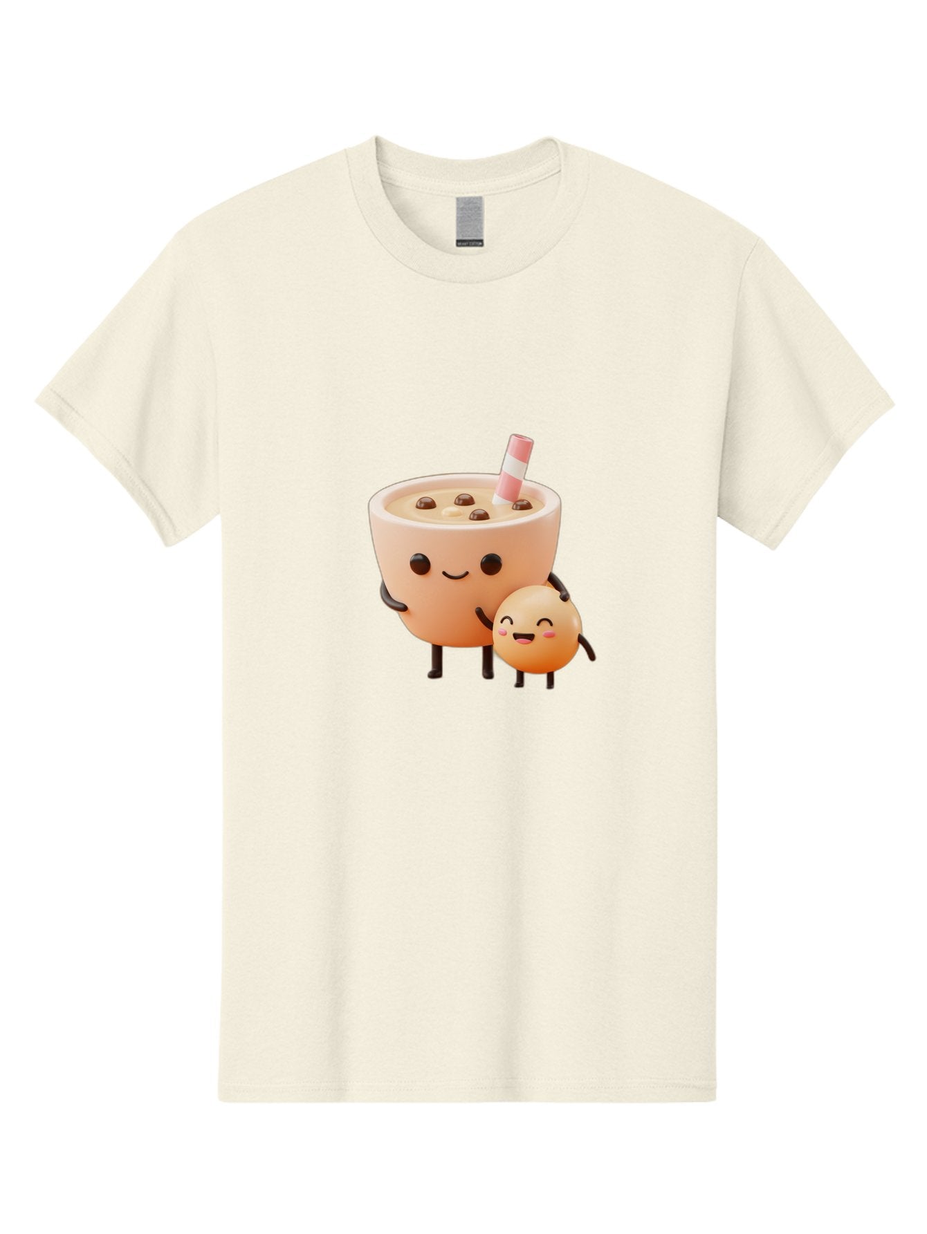 Bubble-Tea-18 Men'S Graphic Tee, 100% Cotton, Comfortable Casual Summer Wear, Machine Washable, Cartoon Boba Tea, Smiling Tea Cup, Boba Friends, Kawaii Characters, Milk Tea, Tapioca Pearls, Adorable Illustration, Funny Bubble Tea Bac698 11