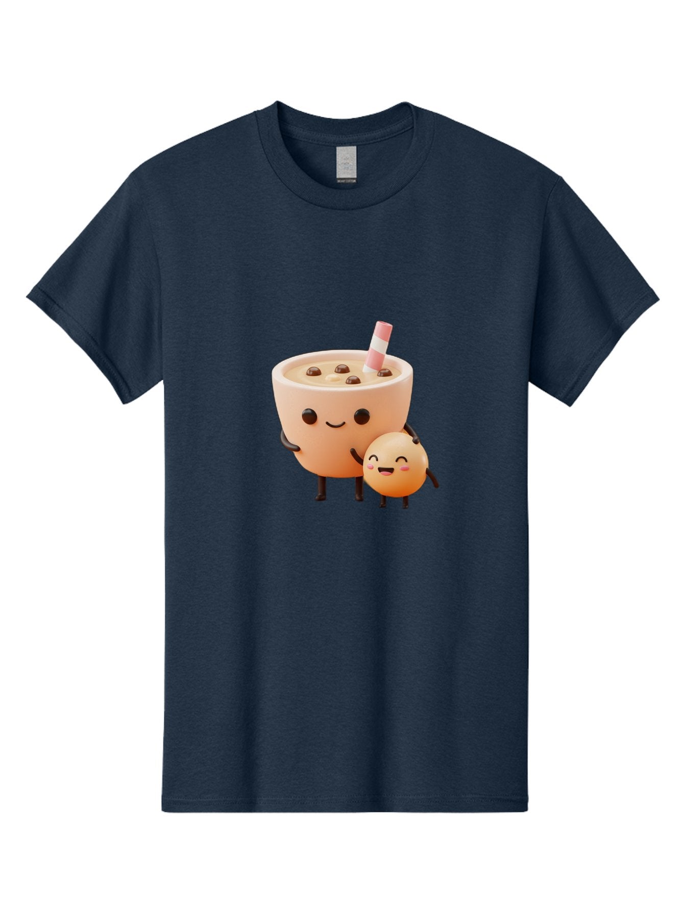 Bubble-Tea-18 Men'S Graphic Tee, 100% Cotton, Comfortable Casual Summer Wear, Machine Washable, Cartoon Boba Tea, Smiling Tea Cup, Boba Friends, Kawaii Characters, Milk Tea, Tapioca Pearls, Adorable Illustration, Funny Bubble Tea Bac698 10