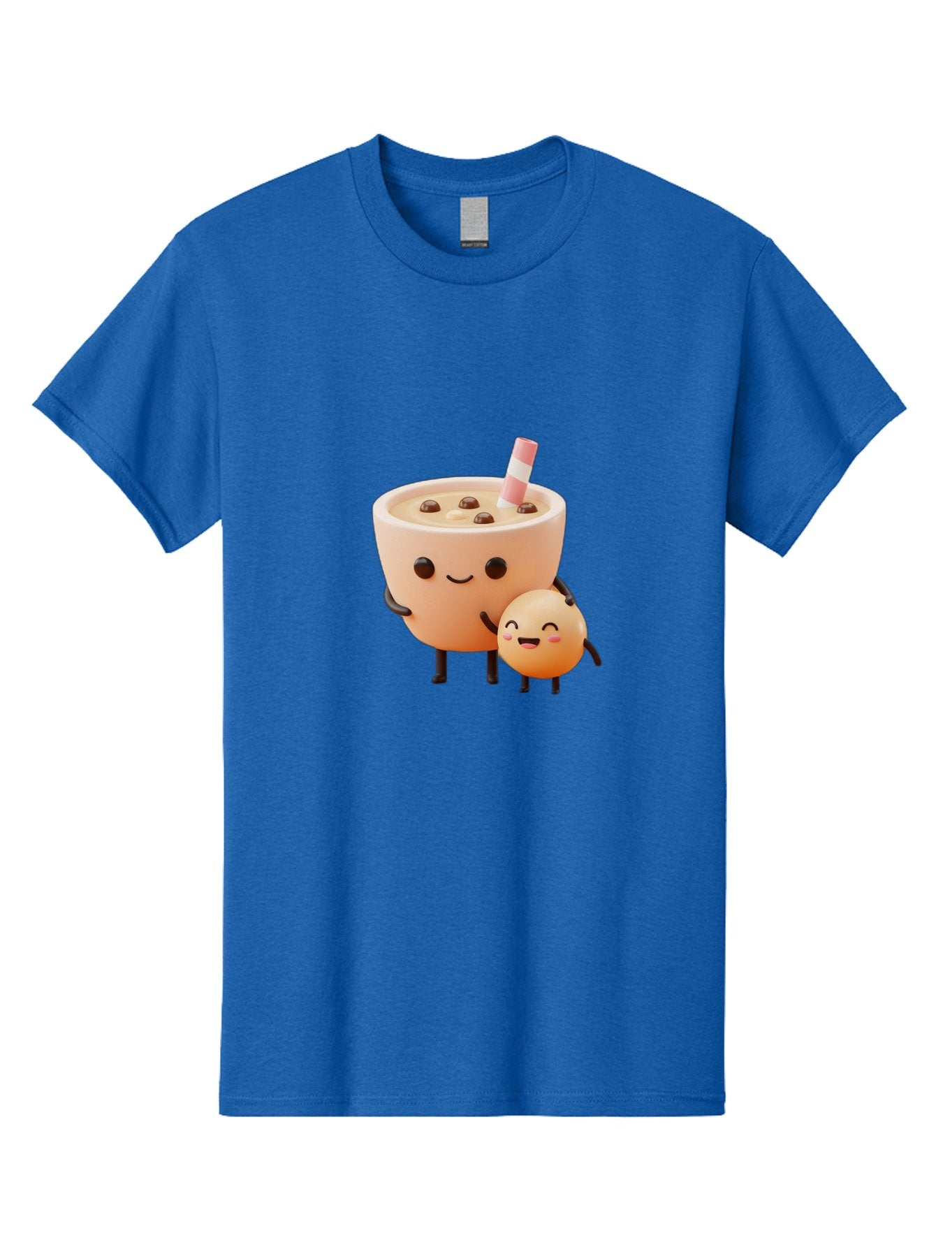 Bubble-Tea-18 Men'S Graphic Tee, 100% Cotton, Comfortable Casual Summer Wear, Machine Washable, Cartoon Boba Tea, Smiling Tea Cup, Boba Friends, Kawaii Characters, Milk Tea, Tapioca Pearls, Adorable Illustration, Funny Bubble Tea Bac698 9