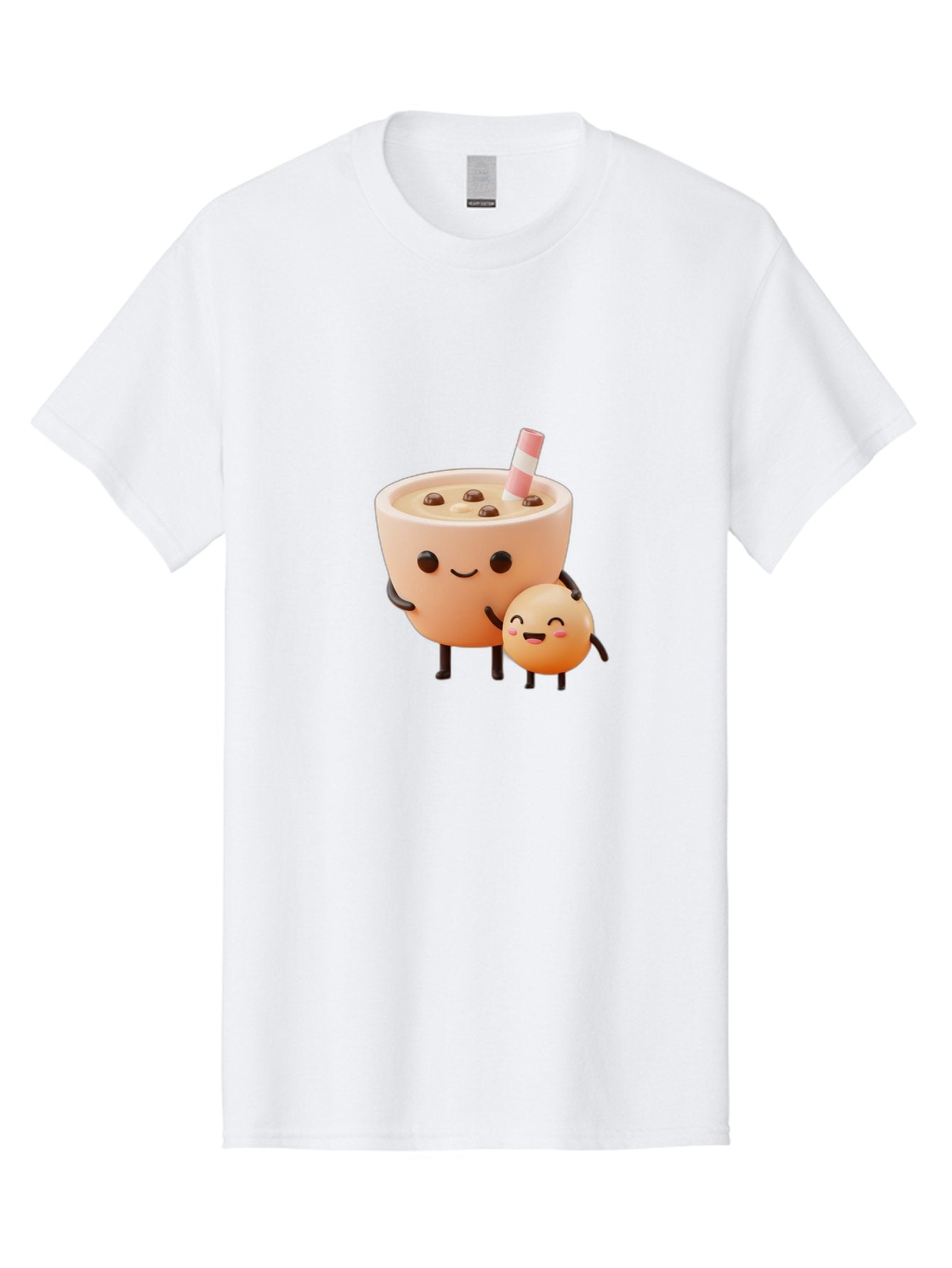 Bubble-Tea-18 Men'S Graphic Tee, 100% Cotton, Comfortable Casual Summer Wear, Machine Washable, Cartoon Boba Tea, Smiling Tea Cup, Boba Friends, Kawaii Characters, Milk Tea, Tapioca Pearls, Adorable Illustration, Funny Bubble Tea Bac698 15