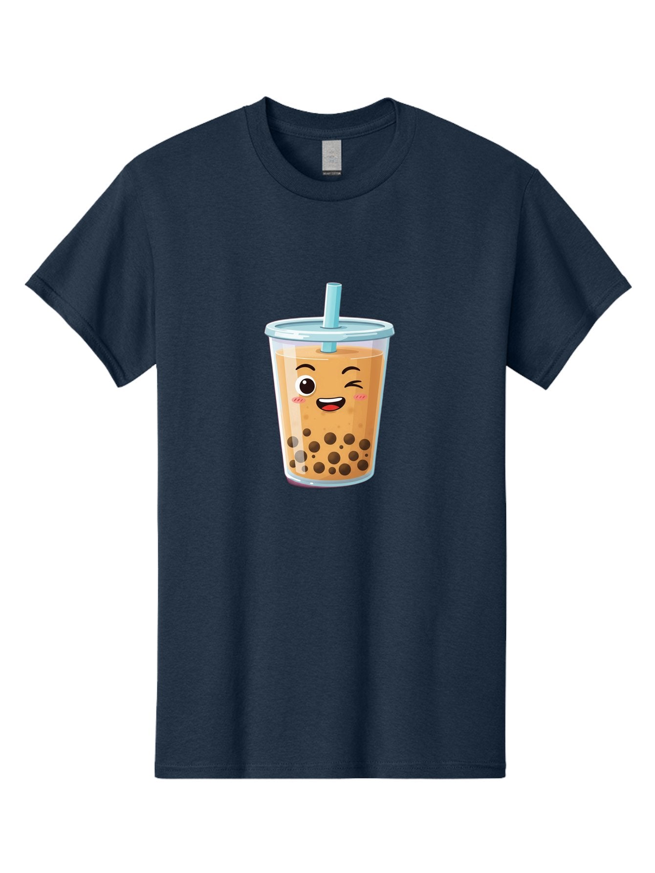 Bubble-Tea-20 Men'S Graphic Tee, 100% Cotton, Comfortable Casual Summer Wear, Machine Washable, Bubble Tea, Boba Drink, Cartoon Illustration, Smiling Face, Happy Beverage, Milk Tea, Tapioca Pearls, Kawaii Culture, Cute Straw, Refreshing Drink Bac701 15