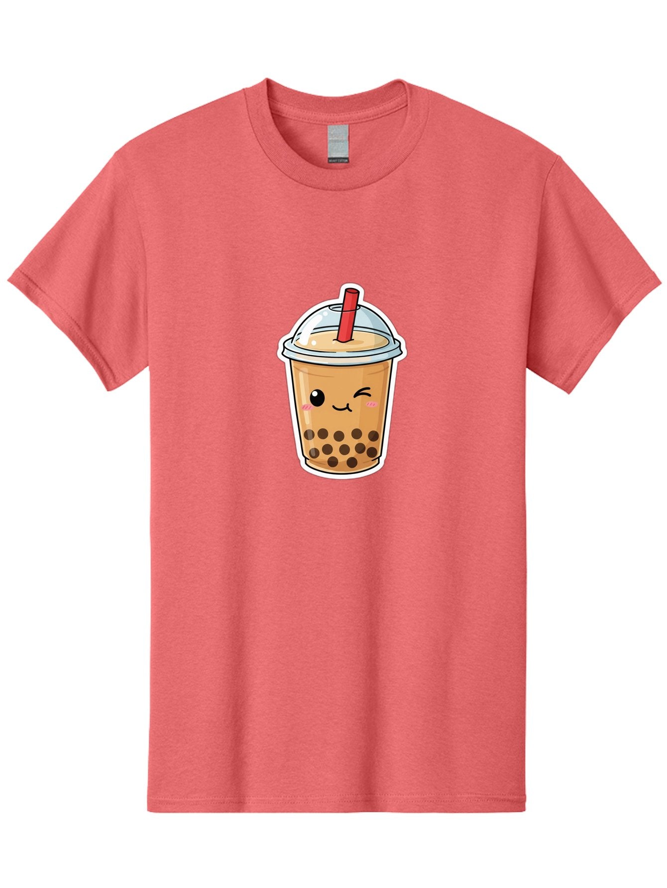 Bubble-Tea-21 Men'S Graphic Tee, 100% Cotton, Comfortable Casual Summer Wear, Machine Washable, Bubble Tea, Boba, Tea Drink, Straw, Cartoon, Cute, Kawaii, Adorable, Beverage, Drink, Tea, Coffee Shop, Milk Tea, Tapioca Pearls, Fun, Playful Bac702 3