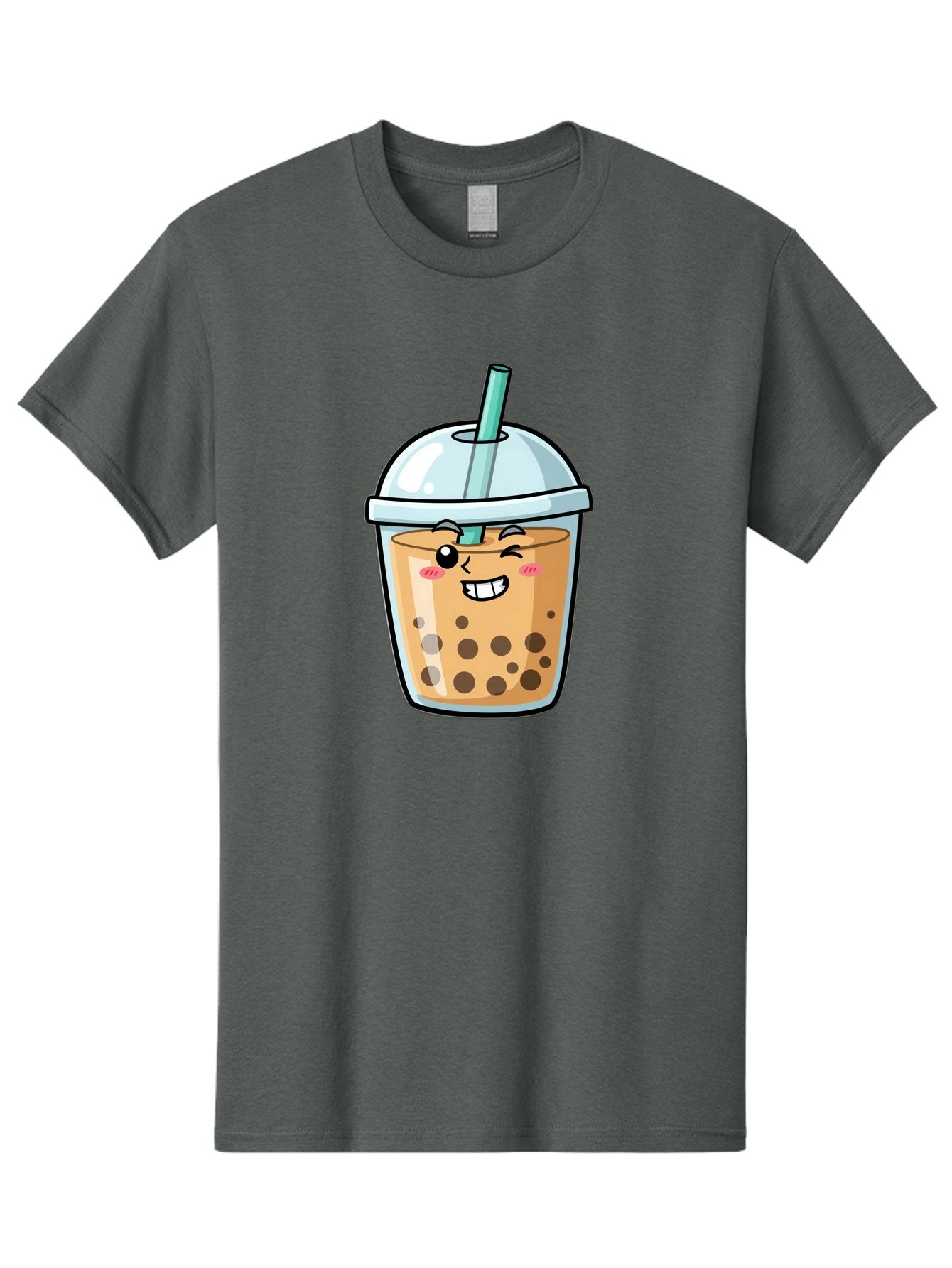 Bubble-Tea-22 Men'S Graphic Tee, 100% Cotton, Comfortable Casual Summer Wear, Machine Washable, Boba Tea, Cartoon Bubble Tea, Smiling Drink, Tea With Straw, Milk Tea, Tea Bubbles, Winking Face, Cute Beverage, Fun Drink, Playful Tea, Bac703 13