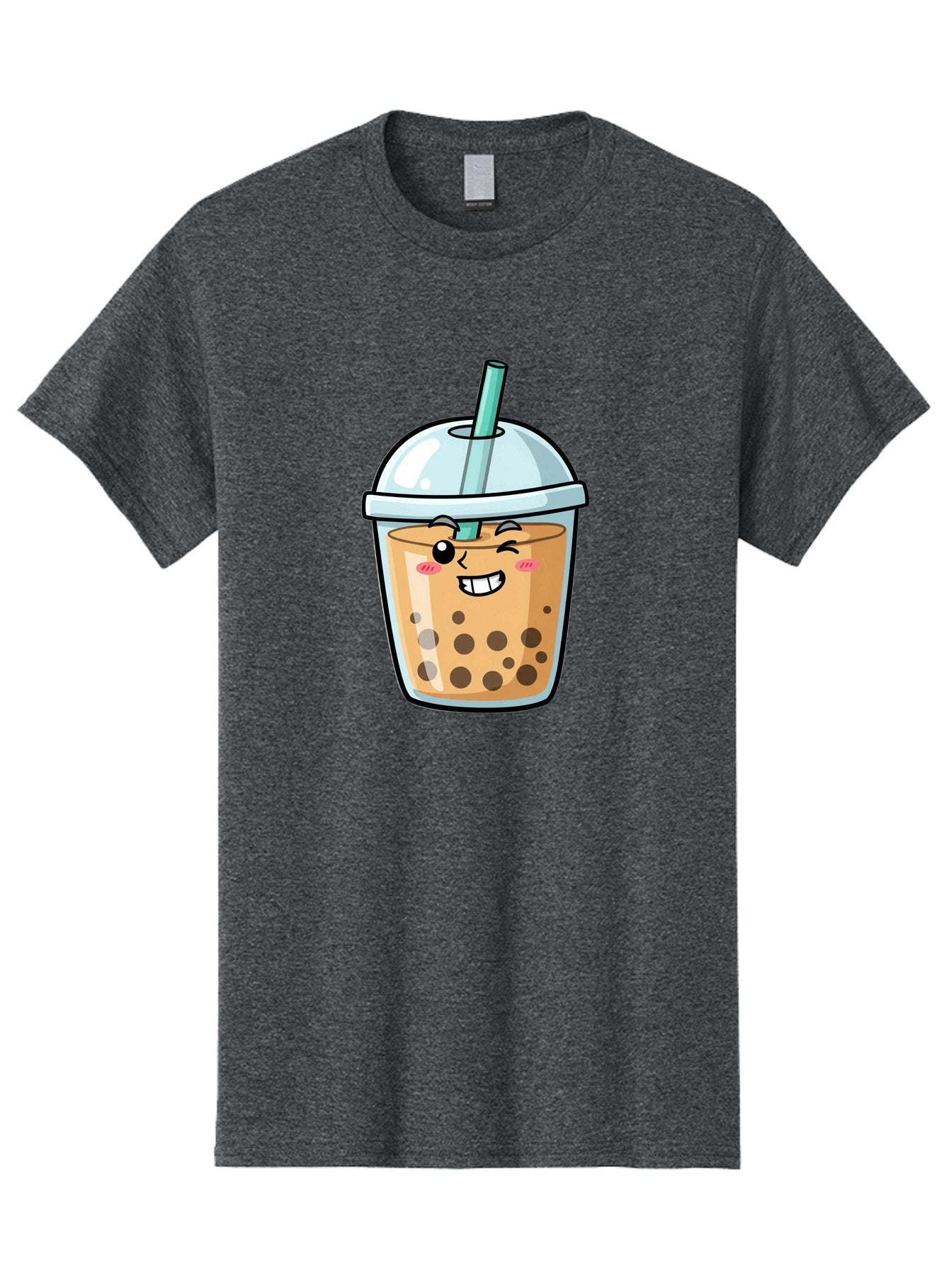 Bubble-Tea-22 Men'S Graphic Tee, 100% Cotton, Comfortable Casual Summer Wear, Machine Washable, Boba Tea, Cartoon Bubble Tea, Smiling Drink, Tea With Straw, Milk Tea, Tea Bubbles, Winking Face, Cute Beverage, Fun Drink, Playful Tea, Bac703 10