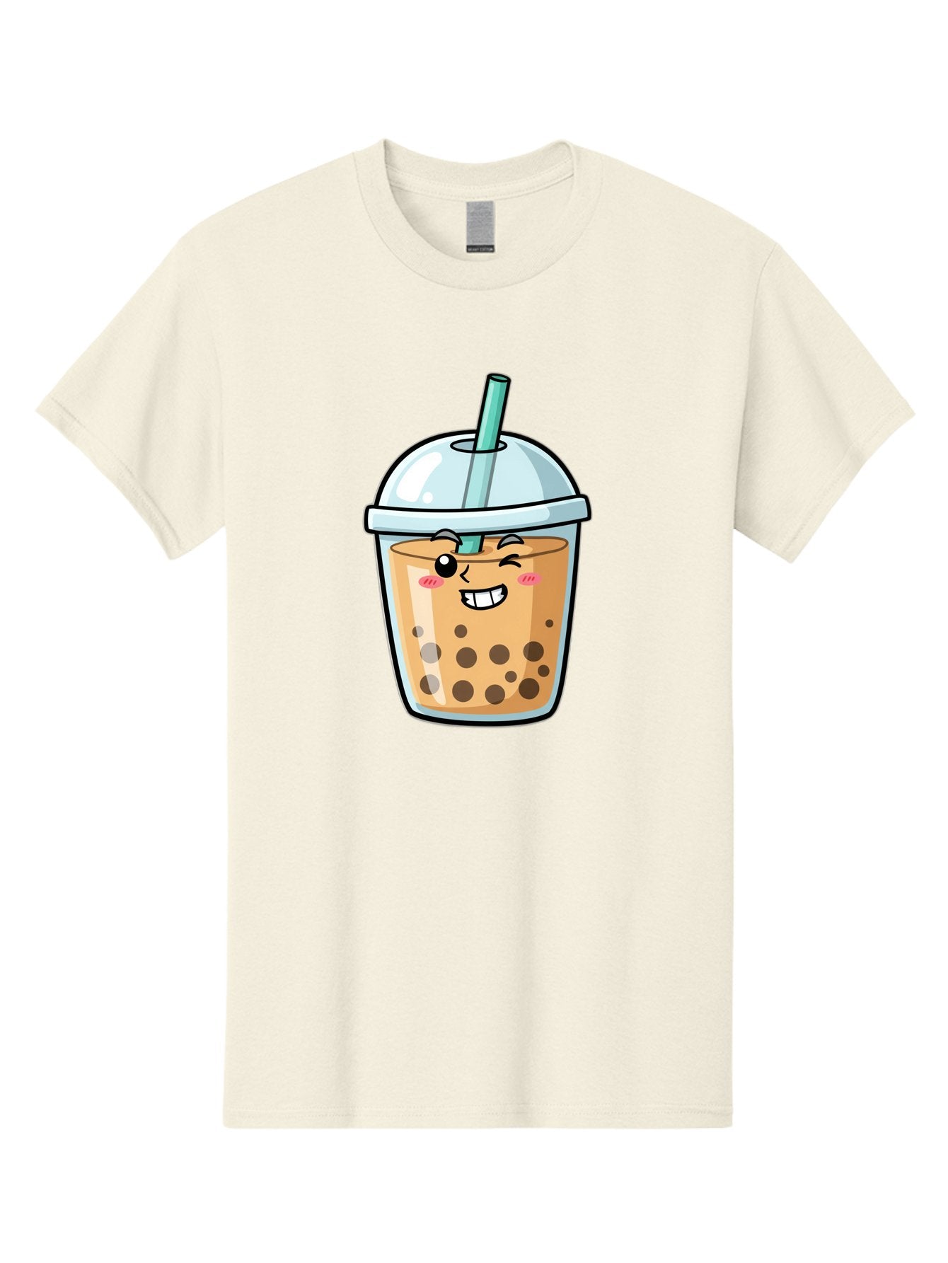 Bubble-Tea-22 Men'S Graphic Tee, 100% Cotton, Comfortable Casual Summer Wear, Machine Washable, Boba Tea, Cartoon Bubble Tea, Smiling Drink, Tea With Straw, Milk Tea, Tea Bubbles, Winking Face, Cute Beverage, Fun Drink, Playful Tea, Bac703 8