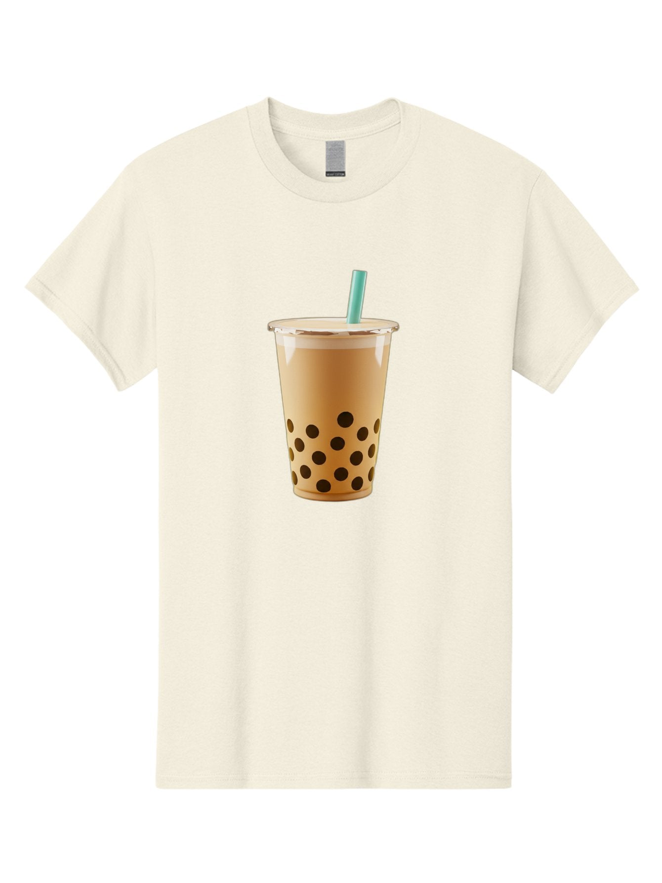 Bubble-Tea-7 Men'S Graphic Tee, 100% Cotton, Comfortable Casual Summer Wear, Machine Washable, Bubble Milk Tea, Boba Drink, Iced Tea, Creamy Texture, Black Tapioca Pearls, Takeout Cup, Blue Straw, Refreshing Beverage, Popular Drink Bac709 10