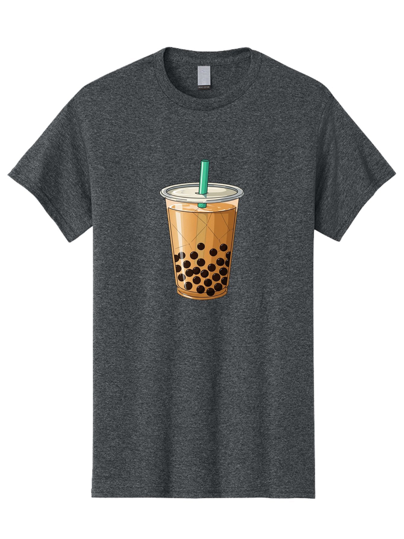 Bubble-Tea-8 Men'S Graphic Tee, 100% Cotton, Comfortable Casual Summer Wear, Machine Washable, Bubble Tea, Boba Tea, Milk Tea, Tapioca Pearls, Cold Drink, Plastic Cup, Straw, Takeout Beverage, Refreshing Drink, Sweet Treat Bac710 5