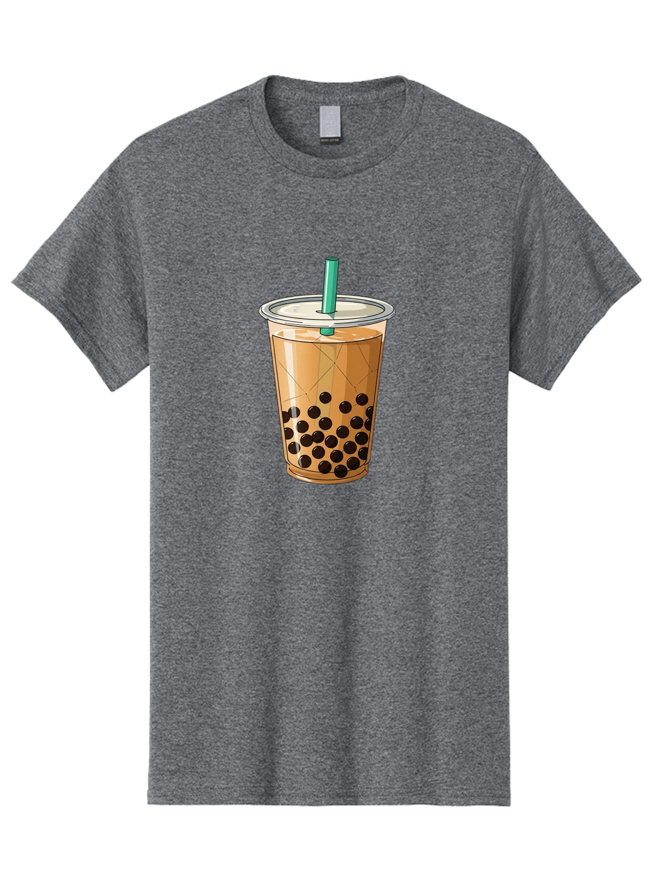 Bubble-Tea-8 Men'S Graphic Tee, 100% Cotton, Comfortable Casual Summer Wear, Machine Washable, Bubble Tea, Boba Tea, Milk Tea, Tapioca Pearls, Cold Drink, Plastic Cup, Straw, Takeout Beverage, Refreshing Drink, Sweet Treat Bac710 12