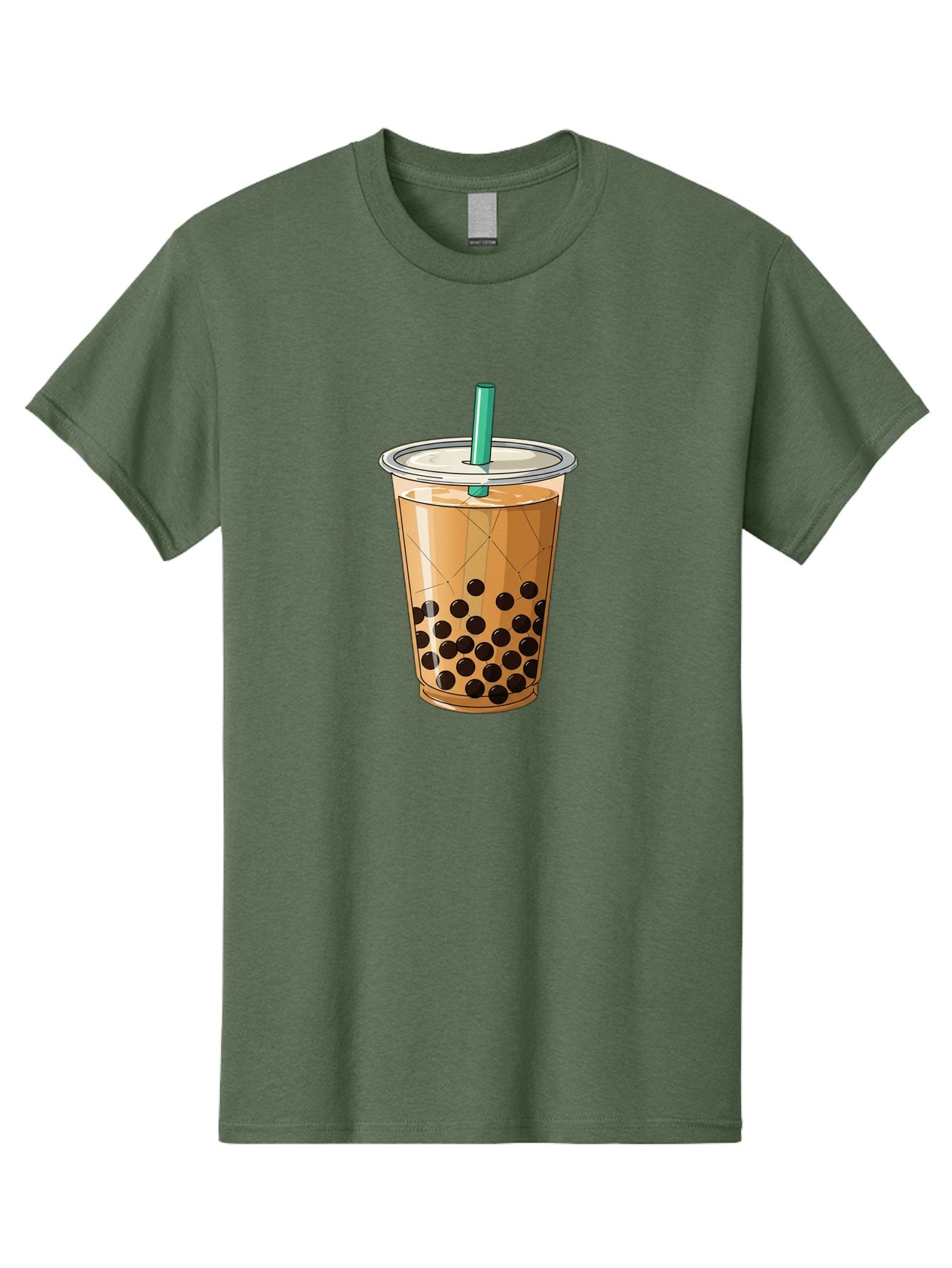 Bubble-Tea-8 Men'S Graphic Tee, 100% Cotton, Comfortable Casual Summer Wear, Machine Washable, Bubble Tea, Boba Tea, Milk Tea, Tapioca Pearls, Cold Drink, Plastic Cup, Straw, Takeout Beverage, Refreshing Drink, Sweet Treat Bac710 7