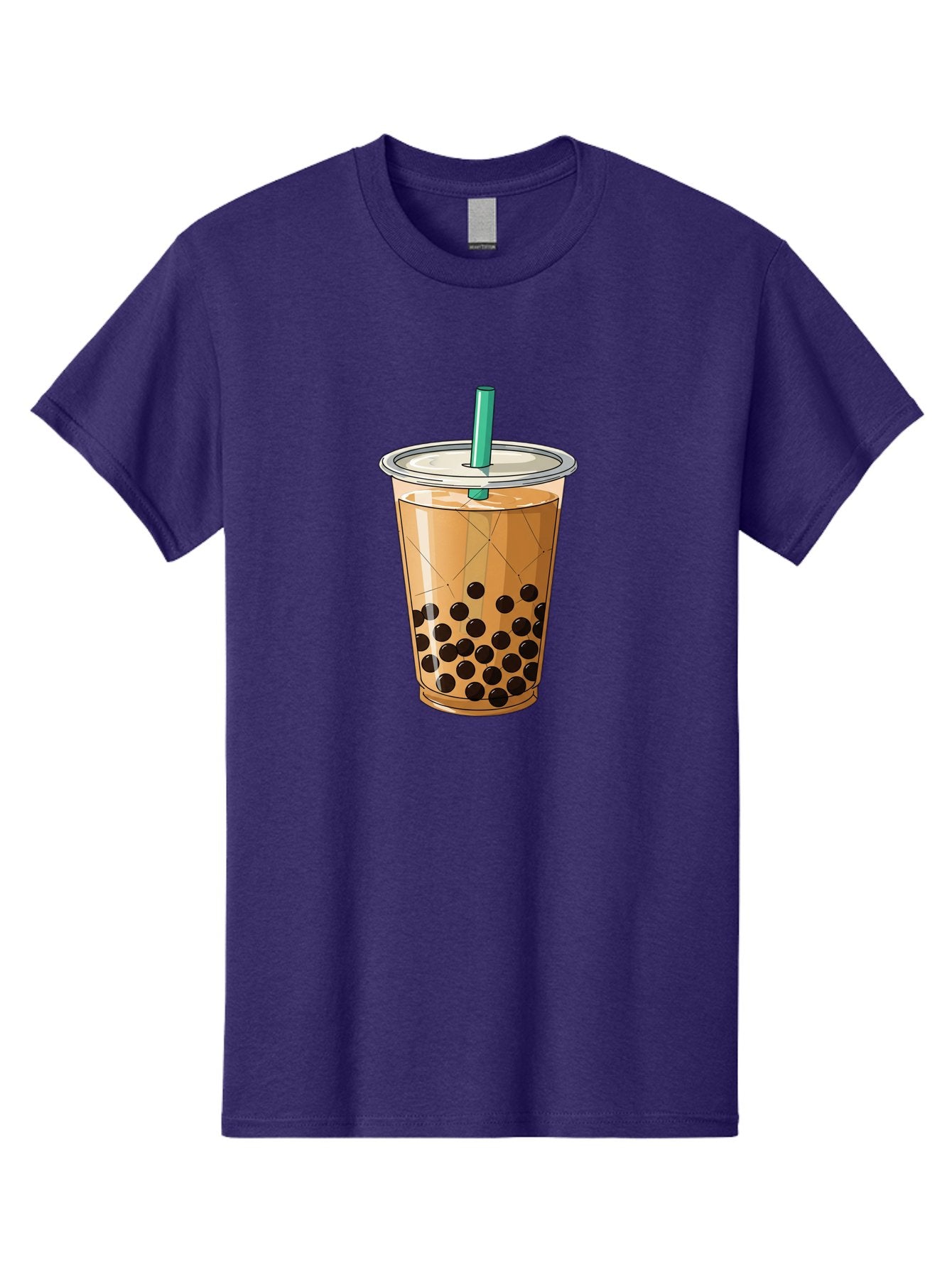 Bubble-Tea-8 Men'S Graphic Tee, 100% Cotton, Comfortable Casual Summer Wear, Machine Washable, Bubble Tea, Boba Tea, Milk Tea, Tapioca Pearls, Cold Drink, Plastic Cup, Straw, Takeout Beverage, Refreshing Drink, Sweet Treat Bac710 4