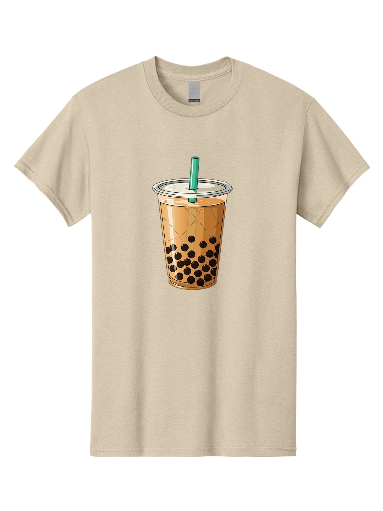 Bubble-Tea-8 Men'S Graphic Tee, 100% Cotton, Comfortable Casual Summer Wear, Machine Washable, Bubble Tea, Boba Tea, Milk Tea, Tapioca Pearls, Cold Drink, Plastic Cup, Straw, Takeout Beverage, Refreshing Drink, Sweet Treat Bac710 6