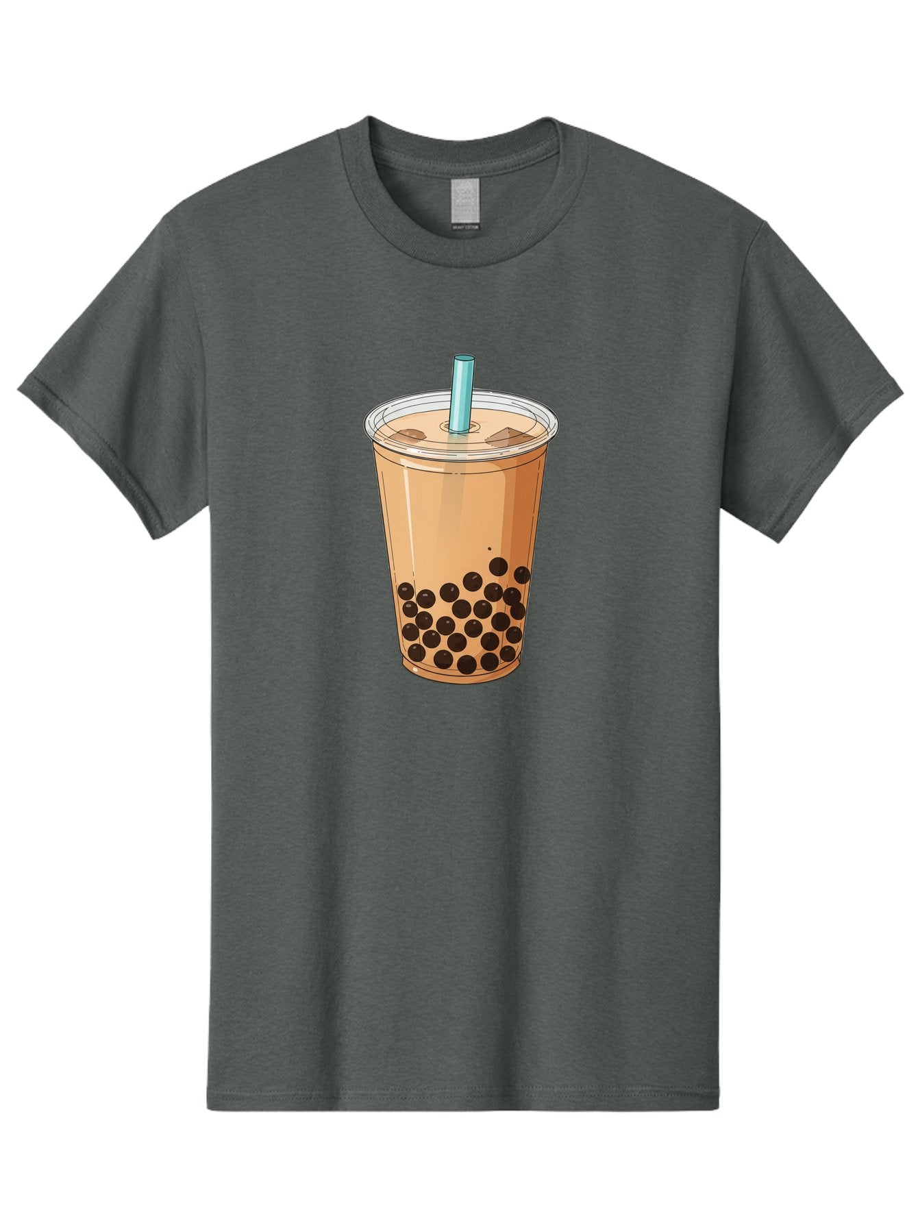 Bubble-Tea-9 Men'S Graphic Tee, 100% Cotton, Comfortable Casual Summer Wear, Machine Washable, Bubble Tea, Milk Tea, Boba, Tapioca Pearls, Takeout Cup, Plastic Straw, Refreshing Drink, Trendy Beverage, Asian-Inspired Bac711 12