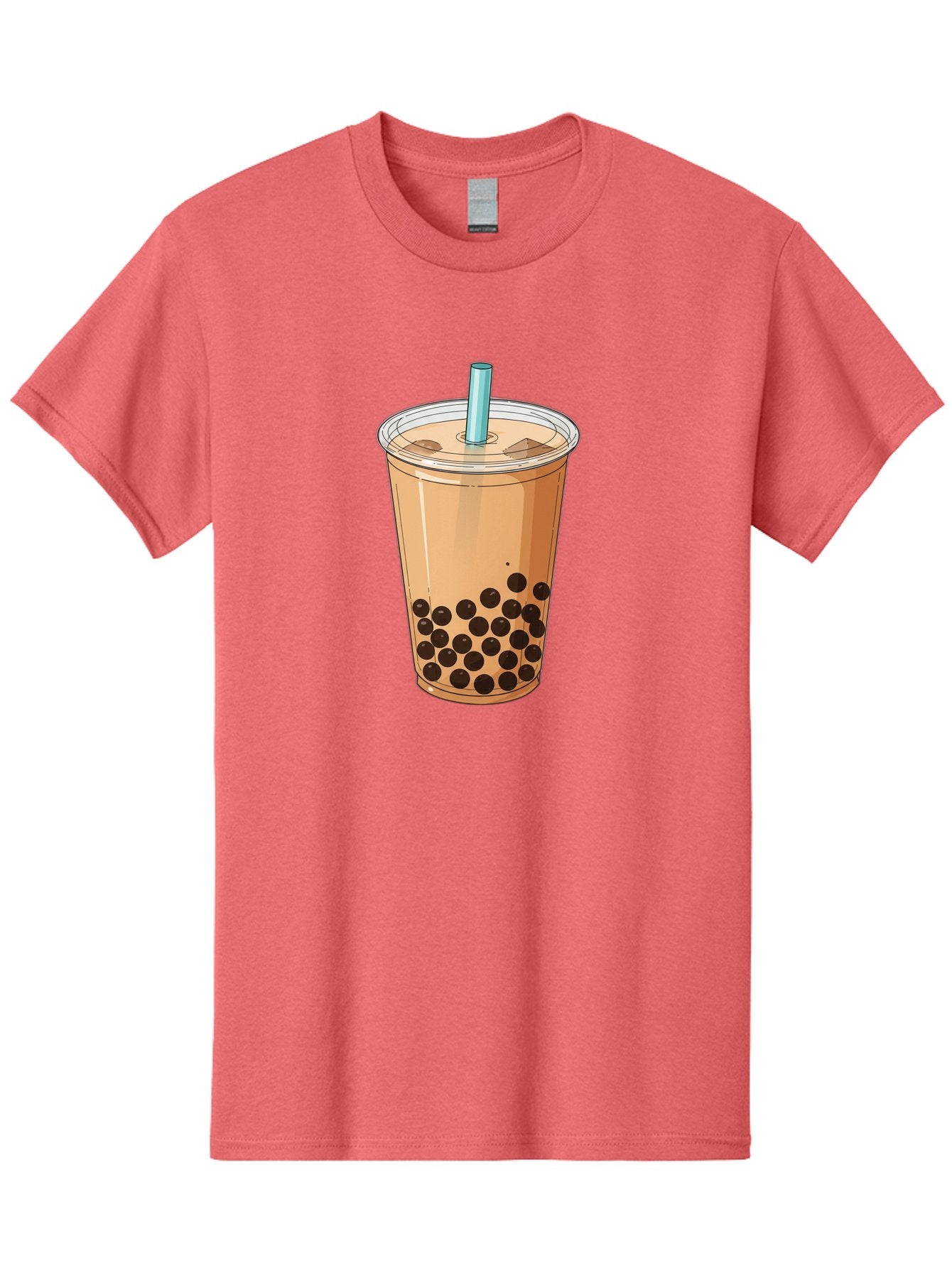 Bubble-Tea-9 Men'S Graphic Tee, 100% Cotton, Comfortable Casual Summer Wear, Machine Washable, Bubble Tea, Milk Tea, Boba, Tapioca Pearls, Takeout Cup, Plastic Straw, Refreshing Drink, Trendy Beverage, Asian-Inspired Bac711 14