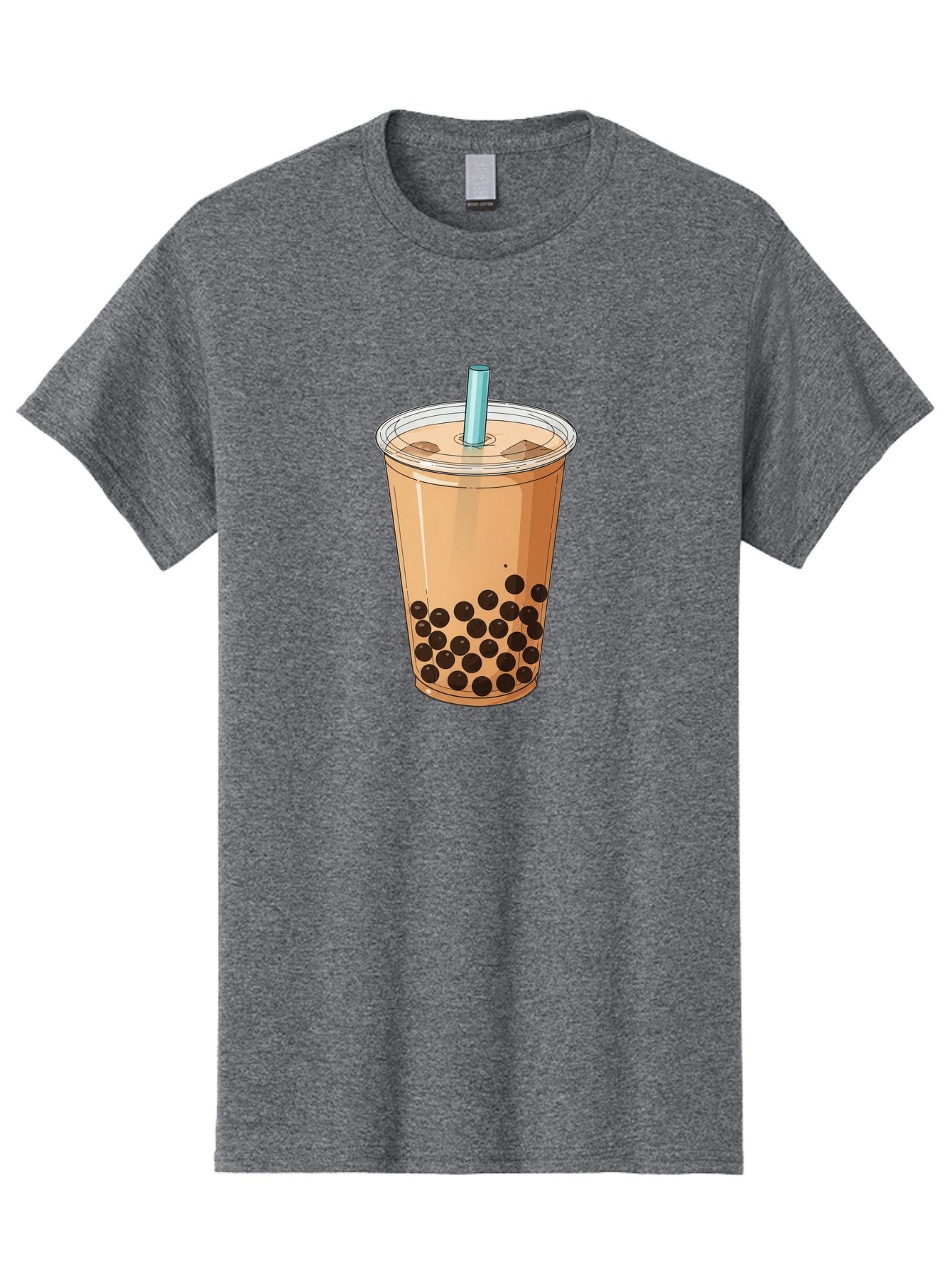 Bubble-Tea-9 Men'S Graphic Tee, 100% Cotton, Comfortable Casual Summer Wear, Machine Washable, Bubble Tea, Milk Tea, Boba, Tapioca Pearls, Takeout Cup, Plastic Straw, Refreshing Drink, Trendy Beverage, Asian-Inspired Bac711 9