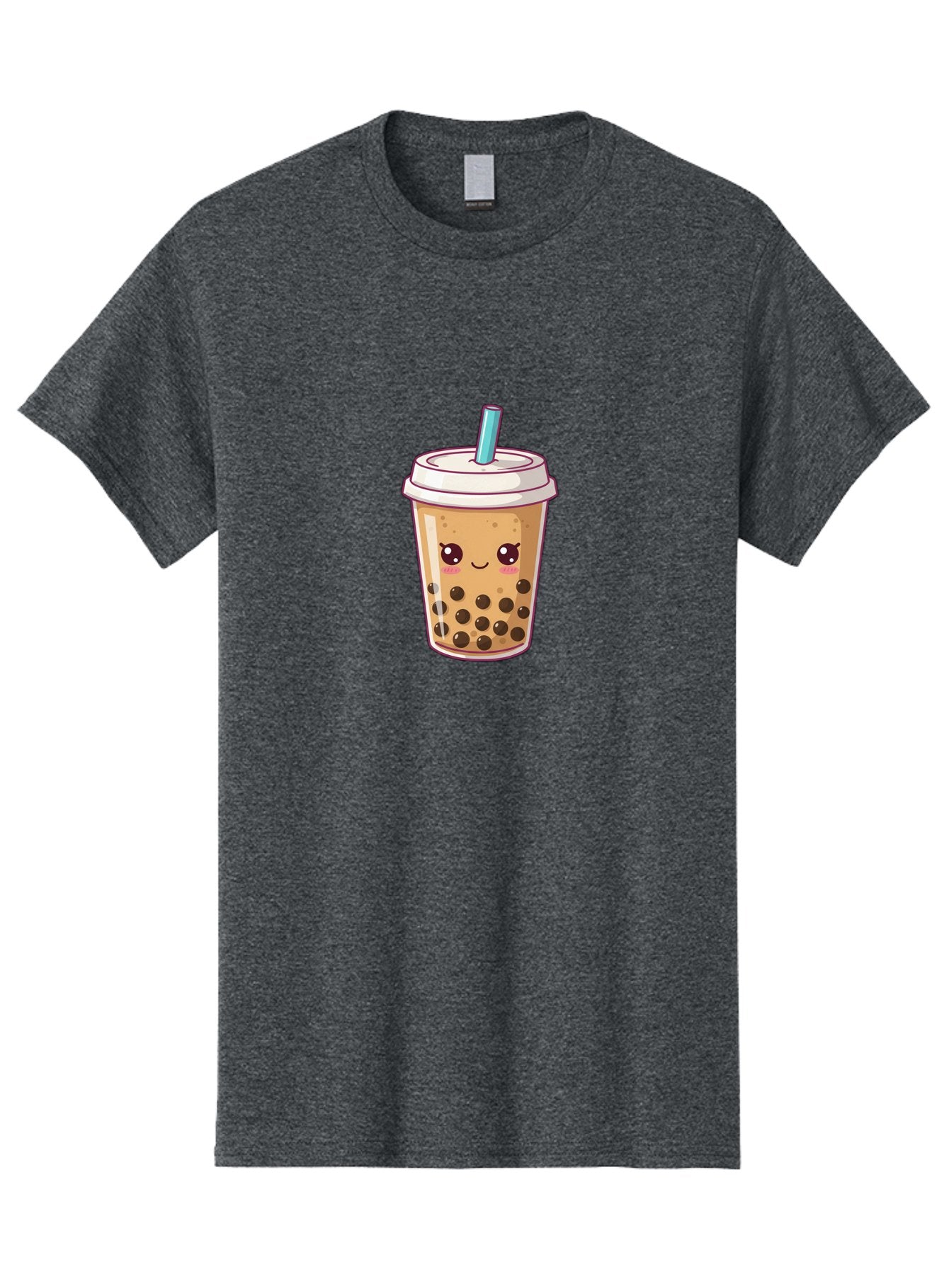 Bubble-Tea Men'S Graphic Tee, 100% Cotton, Comfortable Casual Summer Wear, Machine Washable, Cartoon Bubble Tea, Milk Tea With Boba, Bubble Tea Drink, Kawaii Drink, Cute Beverage, Boba Tea, Tea With Straw, Smiling Drink Bac714 9