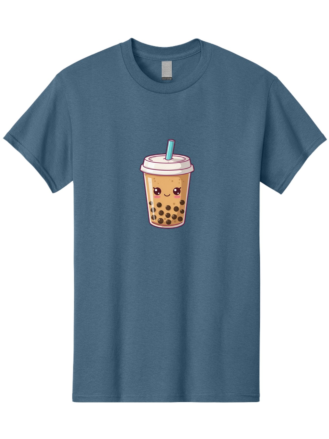 Bubble-Tea Men'S Graphic Tee, 100% Cotton, Comfortable Casual Summer Wear, Machine Washable, Cartoon Bubble Tea, Milk Tea With Boba, Bubble Tea Drink, Kawaii Drink, Cute Beverage, Boba Tea, Tea With Straw, Smiling Drink Bac714 10