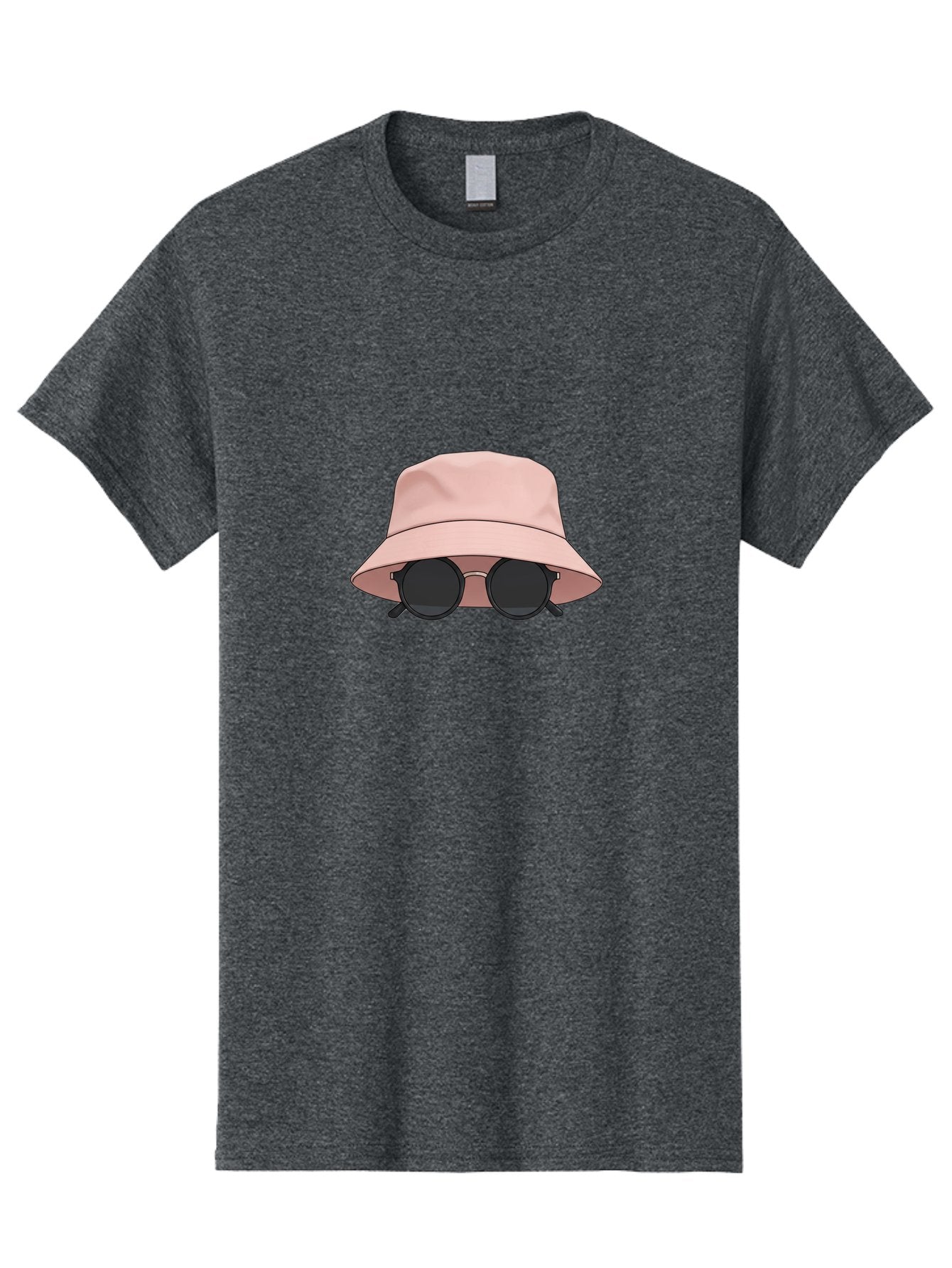 Bucket-Hat-And-Sunglasses Men'S Graphic Tee, 100% Cotton, Comfortable Casual Summer Wear, Machine Washable, Pink Bucket Hat, Sunglasses, Black Shades, Fashion Accessory, Trendy Clothing, Summer Vibe, Stylish Hat, Cool Glasses, Fashion Trend Bac716 15
