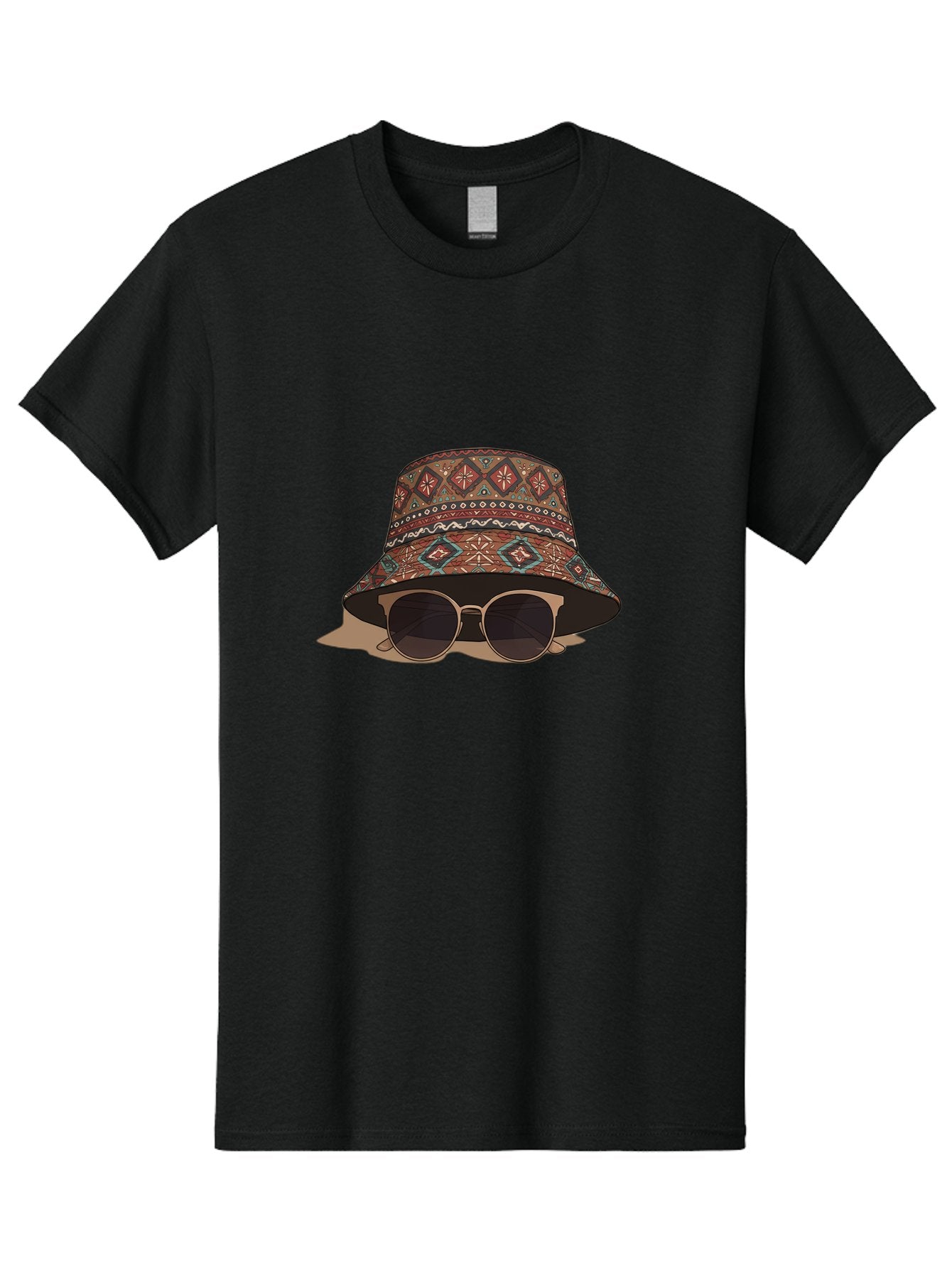 Bucket-Hat-Sunglasses-1 Men'S Graphic Tee, 100% Cotton, Comfortable Casual Summer Wear, Machine Washable, Boho Chic Style, Sunglasses, Hat Fashion, Summer Vibes, Trendy Sunglasses, Fashion Accessory, Stylish Hat Bac717 15