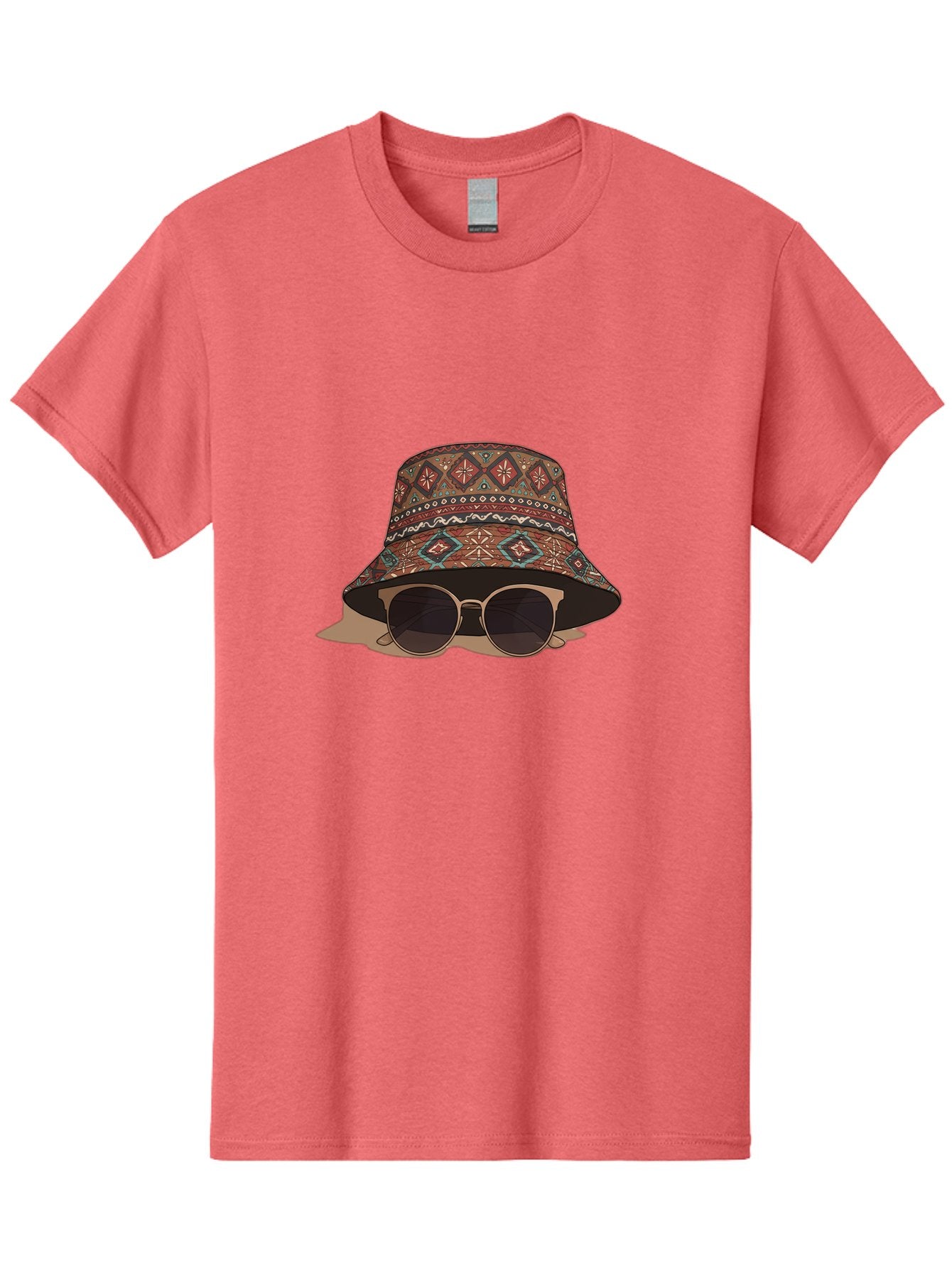 Bucket-Hat-Sunglasses-1 Men'S Graphic Tee, 100% Cotton, Comfortable Casual Summer Wear, Machine Washable, Boho Chic Style, Sunglasses, Hat Fashion, Summer Vibes, Trendy Sunglasses, Fashion Accessory, Stylish Hat Bac717 6