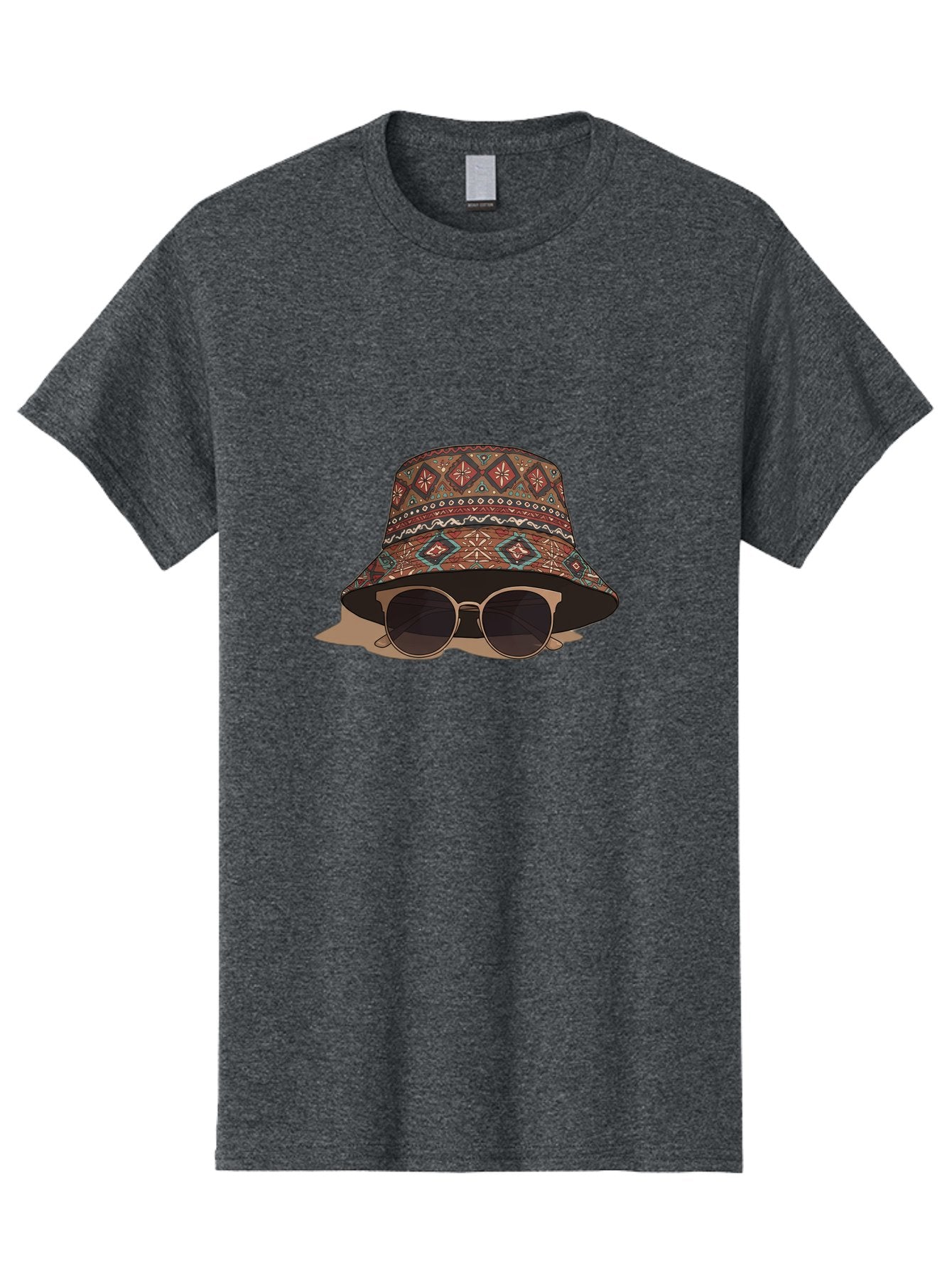 Bucket-Hat-Sunglasses-1 Men'S Graphic Tee, 100% Cotton, Comfortable Casual Summer Wear, Machine Washable, Boho Chic Style, Sunglasses, Hat Fashion, Summer Vibes, Trendy Sunglasses, Fashion Accessory, Stylish Hat Bac717 10