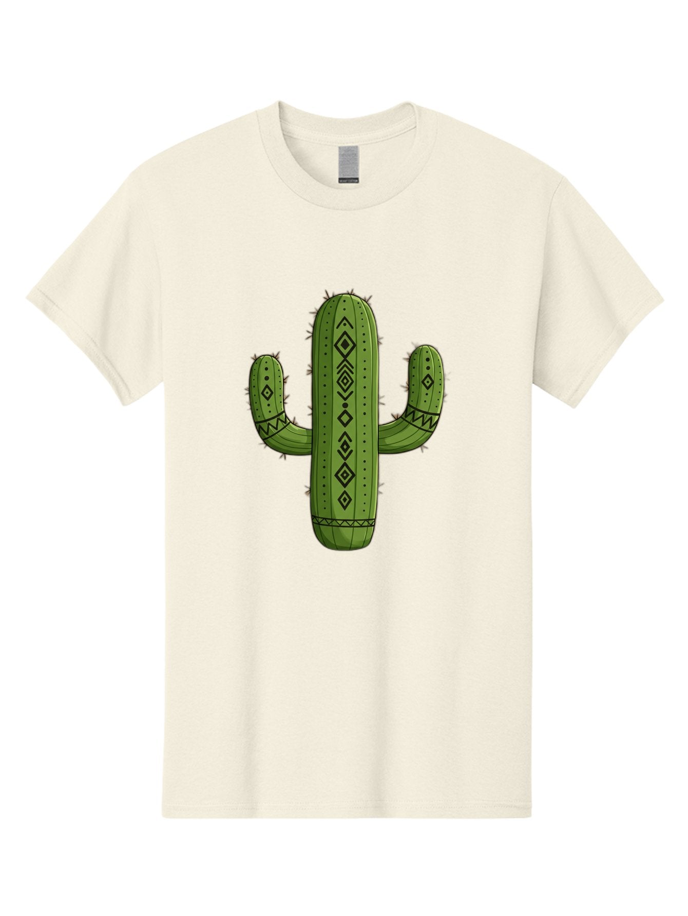 Cactus-7 Men'S Graphic Tee, 100% Cotton, Comfortable Casual Summer Wear, Machine Washable, Cartoon Cactus, Tribal Cactus, Cactus Illustration, Southwestern Art, Bohemian Decor, Cactus Graphics, Desert Plant, Prickly Pear Cactus, Unique Design, Bac729 11