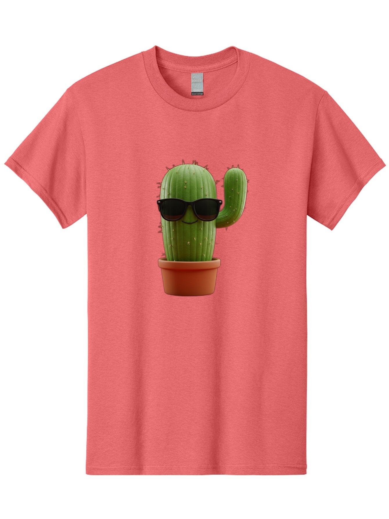 Cactus-Sunglasses Men'S Graphic Tee, 100% Cotton, Comfortable Casual Summer Wear, Machine Washable, Cactus Wearing Sunglasses, Potted Cactus, Cool Cactus, Trendy Plant, Cactus With Shades, Funny Cactus, Modern Decor, Quirky Decoration Bac755 8