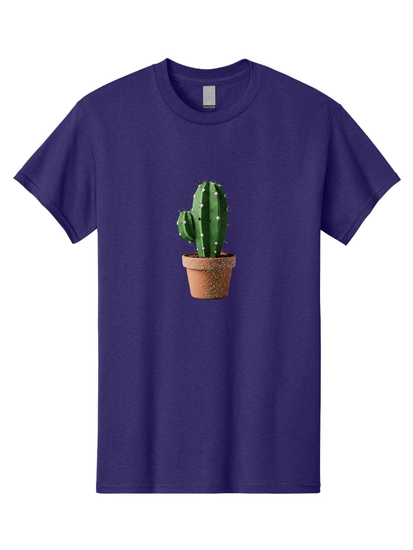 Cactus Men'S Graphic Tee, 100% Cotton, Comfortable Casual Summer Wear, Machine Washable, Cactus Plant, Terracotta Pot, Prickly Pear Cactus, Desert Flora, Succulent Plants, Indoor Plants, Gardening, Pot With Speckles, Cactus With Sharp Spines Bac771 14