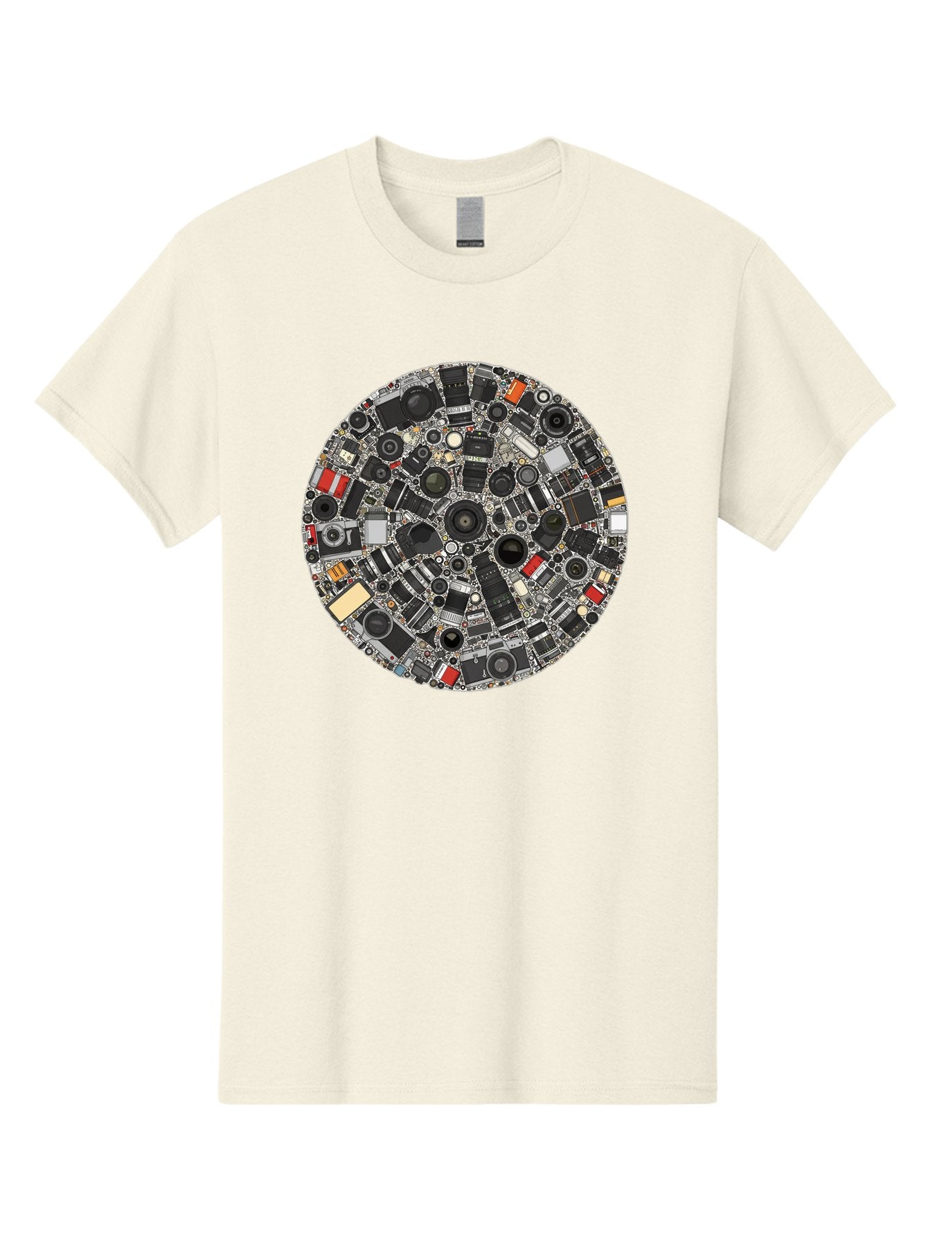 Camera-Parts-Mosaic Men'S Graphic Tee, 100% Cotton, Comfortable Casual Summer Wear, Machine Washable, Camera Parts, Lenses, Photography Equipment, Vintage Cameras, Camera Accessories, Photography Gear, Camera Lenses, Camera Collage, Bac773 10