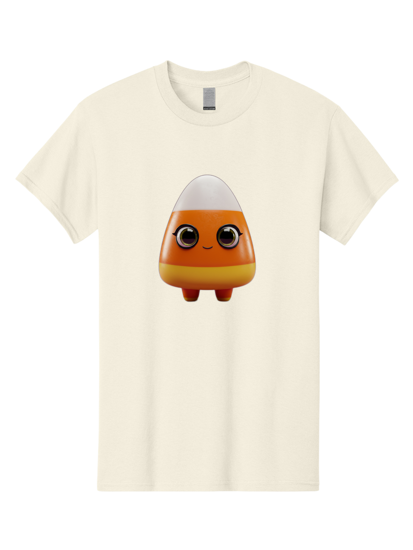 Candy-Corn-Character Men'S Graphic Tee, 100% Cotton, Comfortable Casual Summer Wear, Machine Washable, Candy Corn Character, Cartoon Candy, Halloween Treat, Sweet Character, Orange And Yellow Candy, Cute Candy Corn, Funny Character Design, Bac775 15