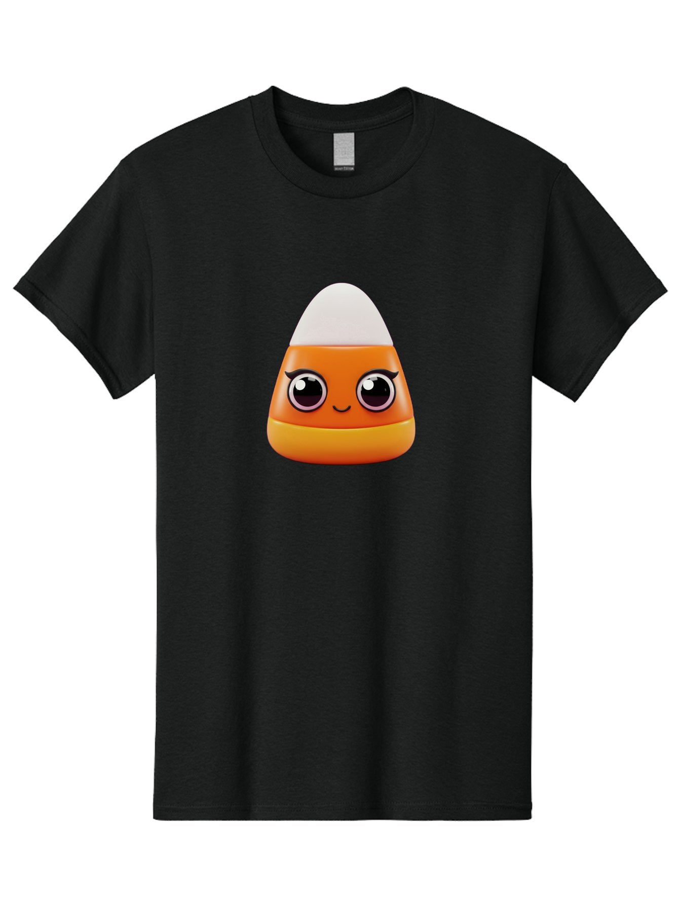 Candy-Corn Men'S Graphic Tee, 100% Cotton, Comfortable Casual Summer Wear, Machine Washable, Emotive Candy Corn, Cartoon Character, Halloween Treats, Sweet Treats, Festive Sweets, Candy Illustration, Adorable Graphics Bac779 9
