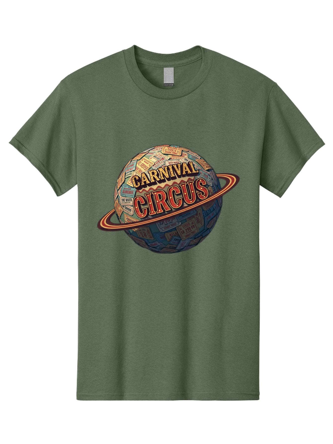 Carnival-Circus-1 Men'S Graphic Tee, 100% Cotton, Comfortable Casual Summer Wear, Machine Washable, Carnival Circus, Earth With Ring, Vintage Posters, Global Celebration, Festive Atmosphere, Entertainment, Travel, Adventure, Event Promotion Bac783 11