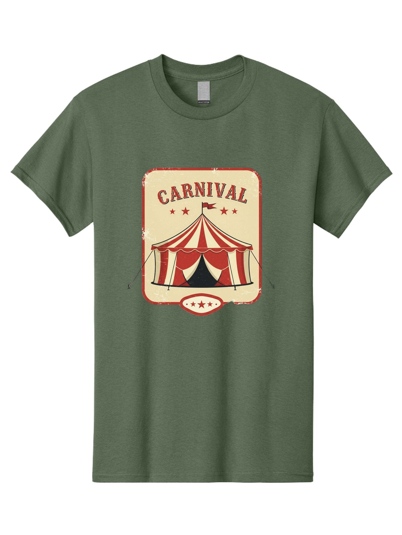 Carnival Men'S Graphic Tee, 100% Cotton, Comfortable Casual Summer Wear, Machine Washable, Red And White Striped Tent, Carnival Theme, Vintage Style, Retro Design, Entertainment, Circus Atmosphere, Classic Tent, Funfair Bac785 9