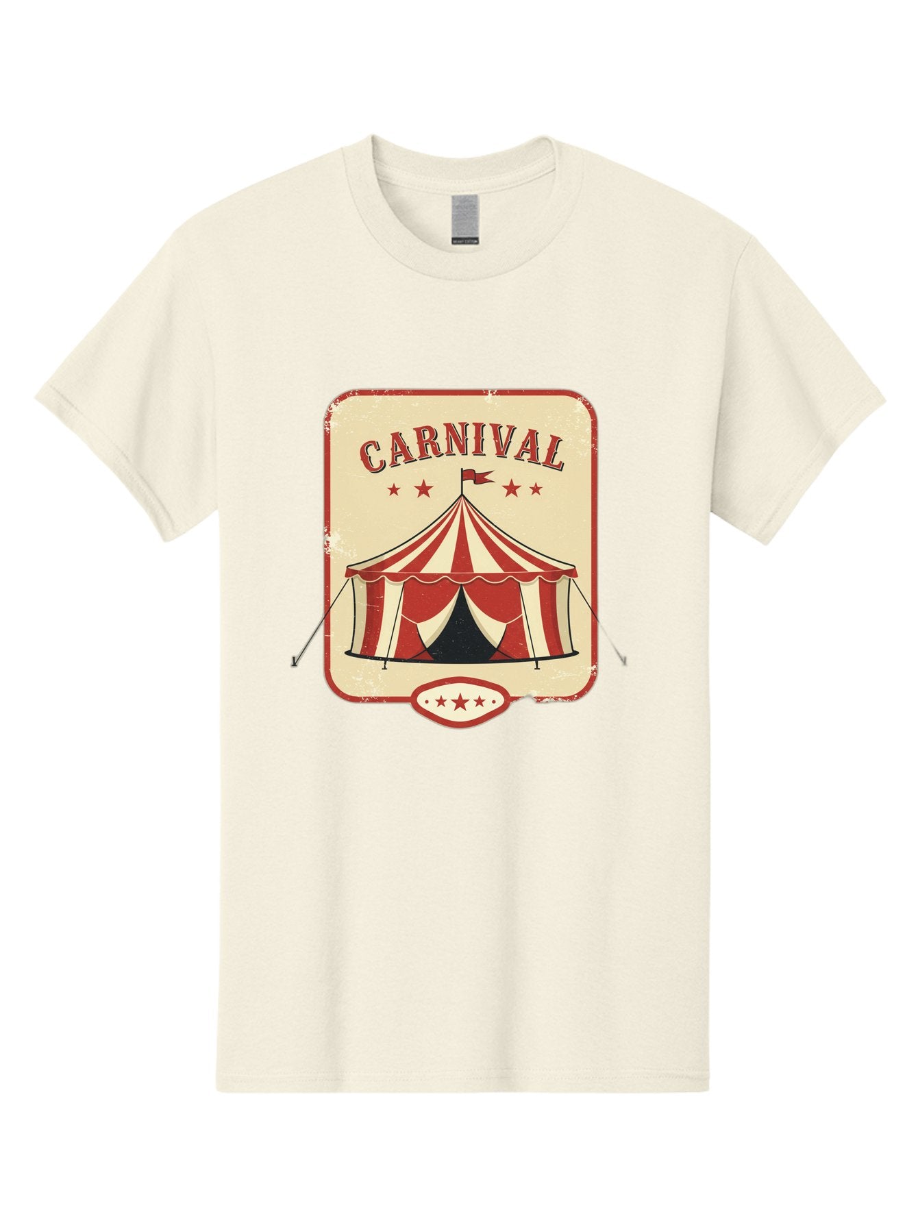 Carnival Men'S Graphic Tee, 100% Cotton, Comfortable Casual Summer Wear, Machine Washable, Red And White Striped Tent, Carnival Theme, Vintage Style, Retro Design, Entertainment, Circus Atmosphere, Classic Tent, Funfair Bac785 8