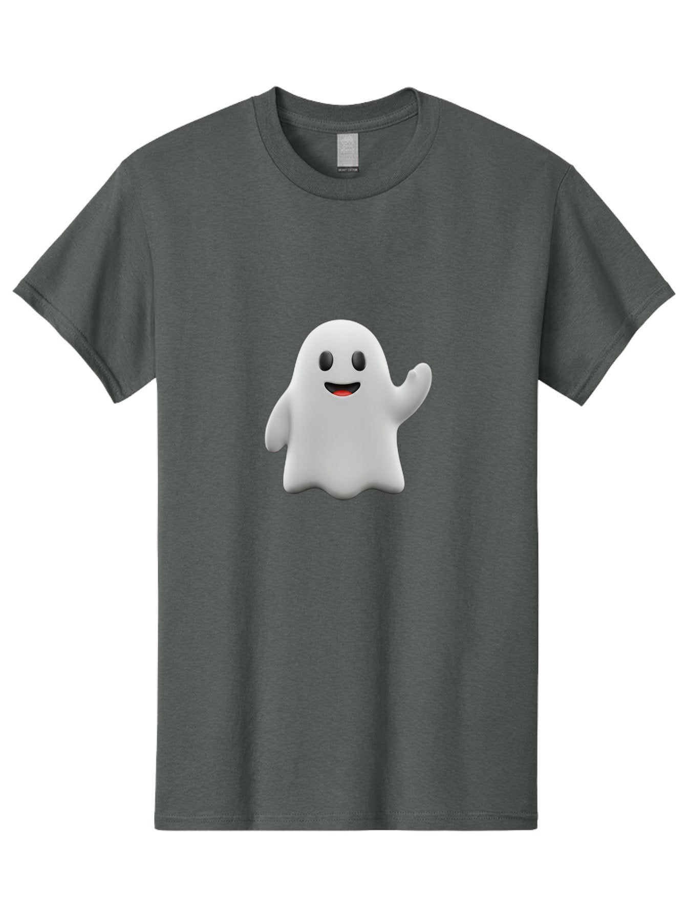 Casper-Ghost Men'S Graphic Tee, 100% Cotton, Comfortable Casual Summer Wear, Machine Washable, Smiling Ghost, Friendly Ghost, Cartoon Character, Happy Face, Waving Gesture, Halloween Spirit, Spooky Friendly, Digital Illustration, 3D Rendering Bac794 10