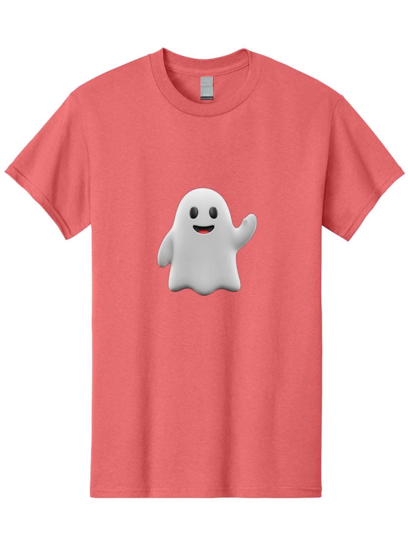 Casper-Ghost Men'S Graphic Tee, 100% Cotton, Comfortable Casual Summer Wear, Machine Washable, Smiling Ghost, Friendly Ghost, Cartoon Character, Happy Face, Waving Gesture, Halloween Spirit, Spooky Friendly, Digital Illustration, 3D Rendering Bac794 7