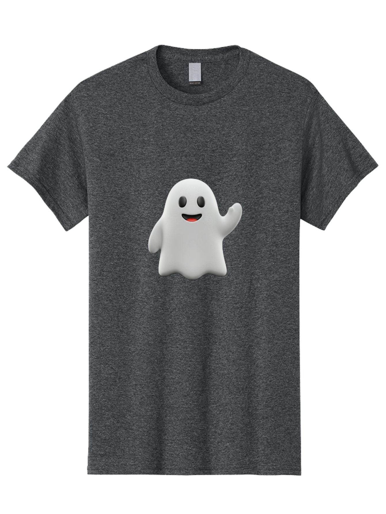 Casper-Ghost Men'S Graphic Tee, 100% Cotton, Comfortable Casual Summer Wear, Machine Washable, Smiling Ghost, Friendly Ghost, Cartoon Character, Happy Face, Waving Gesture, Halloween Spirit, Spooky Friendly, Digital Illustration, 3D Rendering Bac794 4
