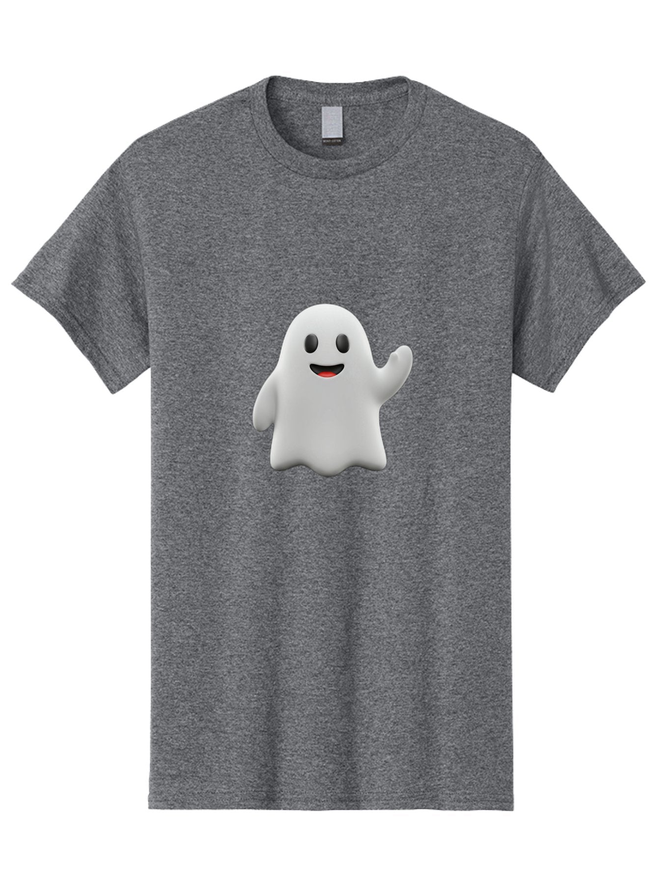 Casper-Ghost Men'S Graphic Tee, 100% Cotton, Comfortable Casual Summer Wear, Machine Washable, Smiling Ghost, Friendly Ghost, Cartoon Character, Happy Face, Waving Gesture, Halloween Spirit, Spooky Friendly, Digital Illustration, 3D Rendering Bac794 3