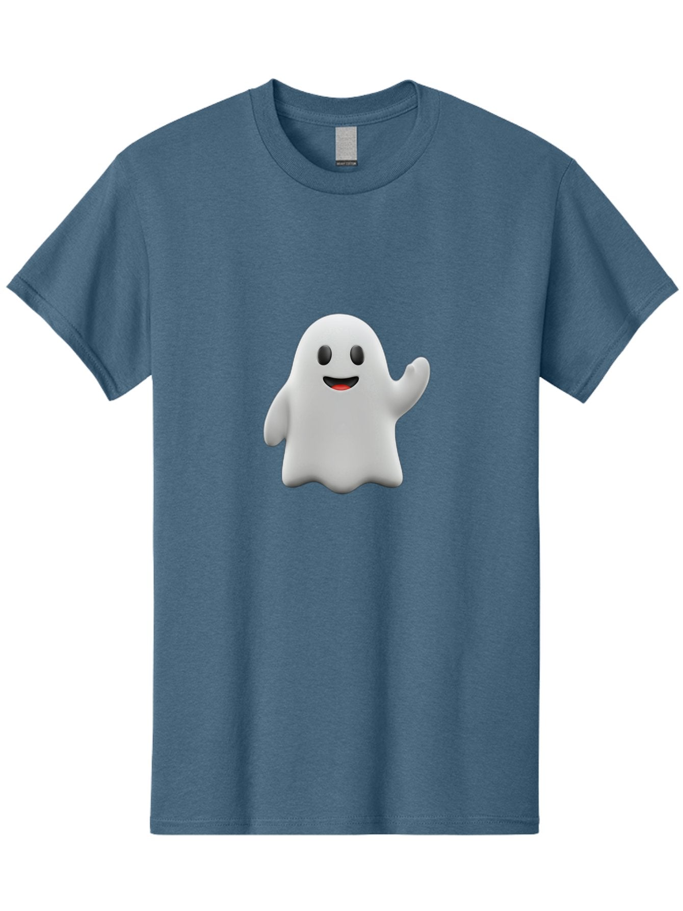 Casper-Ghost Men'S Graphic Tee, 100% Cotton, Comfortable Casual Summer Wear, Machine Washable, Smiling Ghost, Friendly Ghost, Cartoon Character, Happy Face, Waving Gesture, Halloween Spirit, Spooky Friendly, Digital Illustration, 3D Rendering Bac794 9