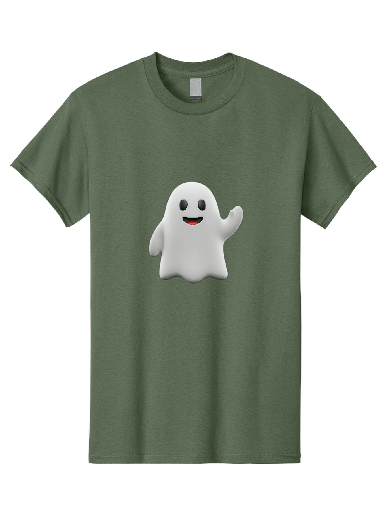 Casper-Ghost Men'S Graphic Tee, 100% Cotton, Comfortable Casual Summer Wear, Machine Washable, Smiling Ghost, Friendly Ghost, Cartoon Character, Happy Face, Waving Gesture, Halloween Spirit, Spooky Friendly, Digital Illustration, 3D Rendering Bac794 11