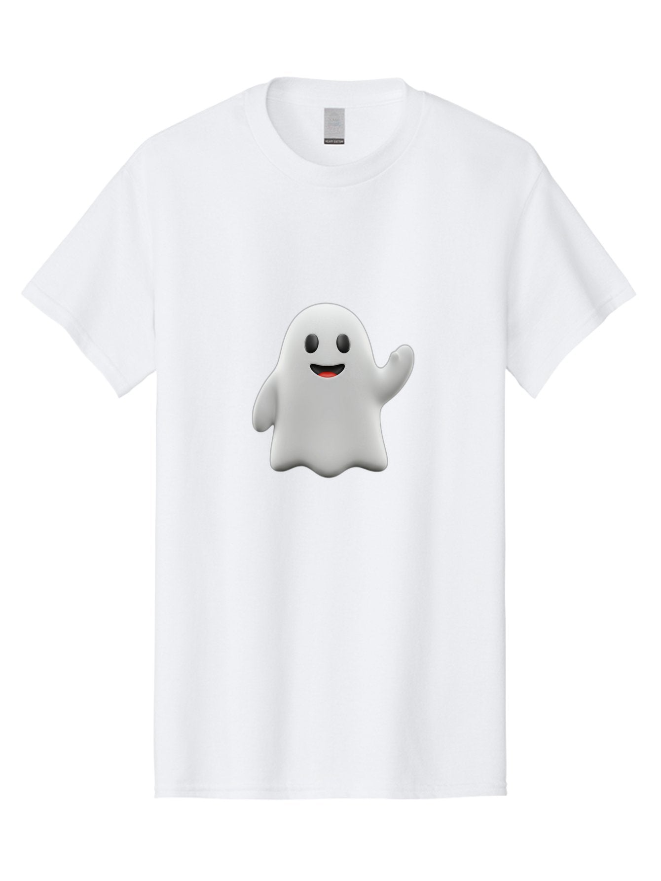 Casper-Ghost Men'S Graphic Tee, 100% Cotton, Comfortable Casual Summer Wear, Machine Washable, Smiling Ghost, Friendly Ghost, Cartoon Character, Happy Face, Waving Gesture, Halloween Spirit, Spooky Friendly, Digital Illustration, 3D Rendering Bac794 15